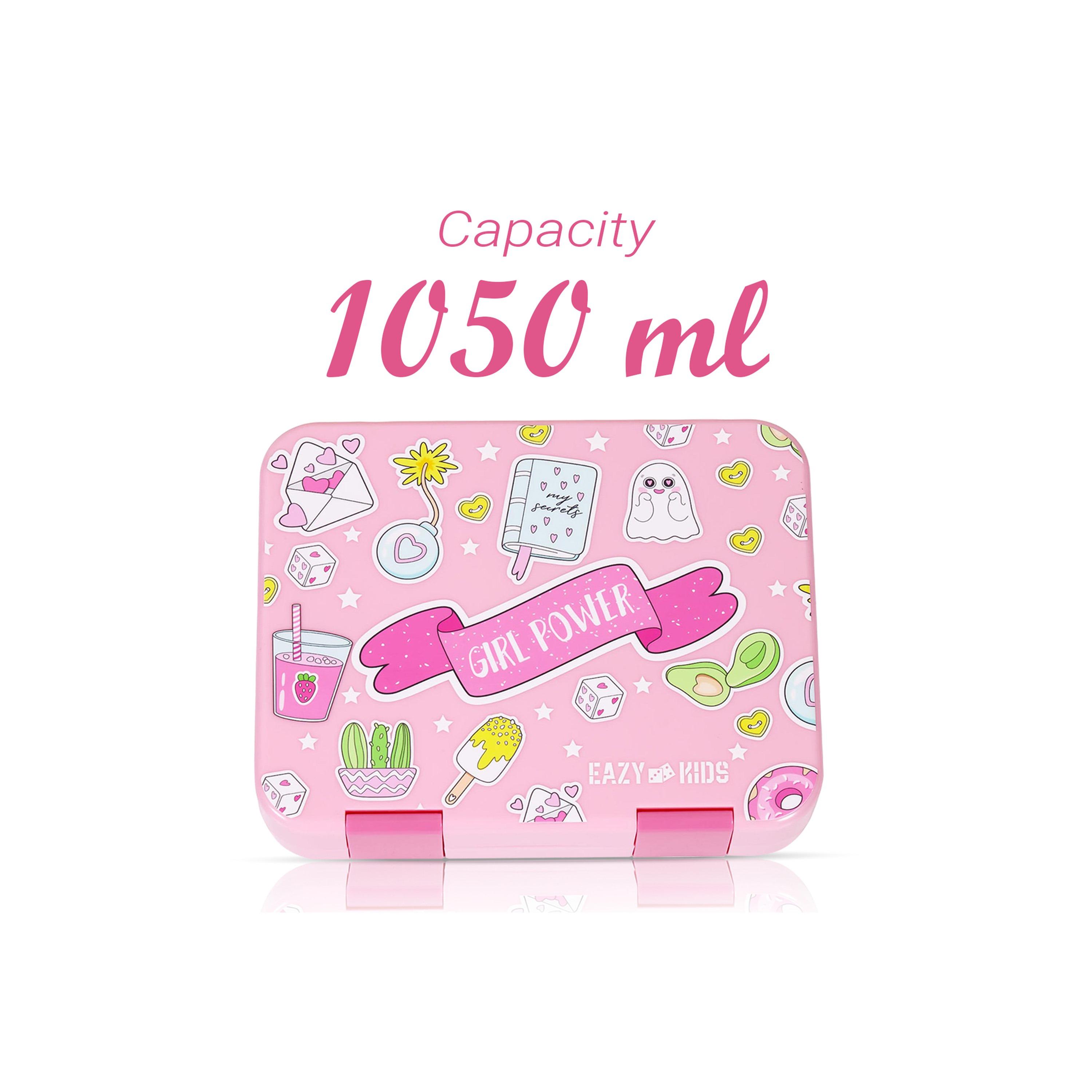 Eazy Kids Set of 5 Girl Things Printed School Bag Set - Pink - 18 Inch-school-bagsandbackpacks-sets-image-28
