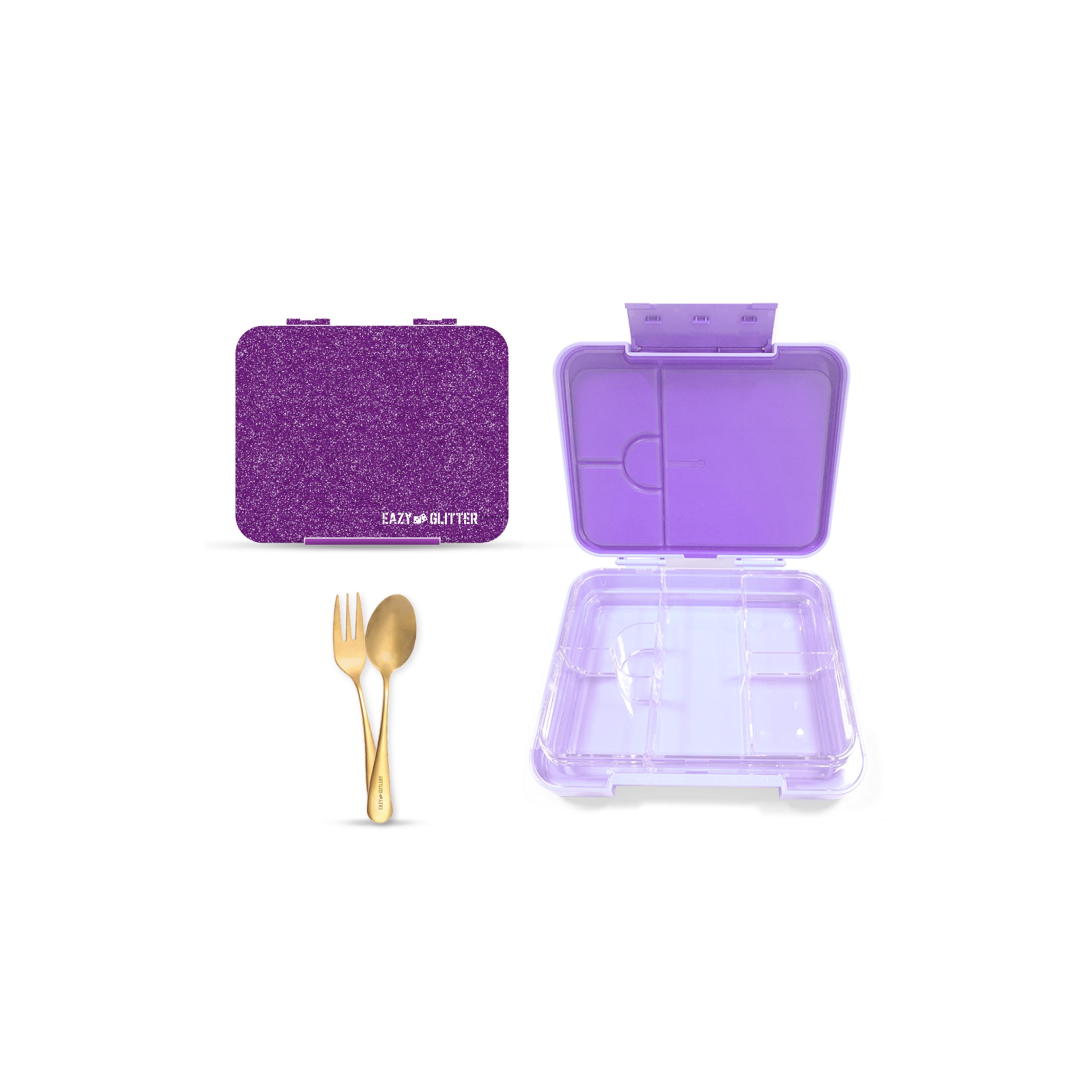 Eazy Kids 6 & 4 Convertible Bento Lunch Box Set - Glitter-school-lunchessentials-lunchboxes-image-6