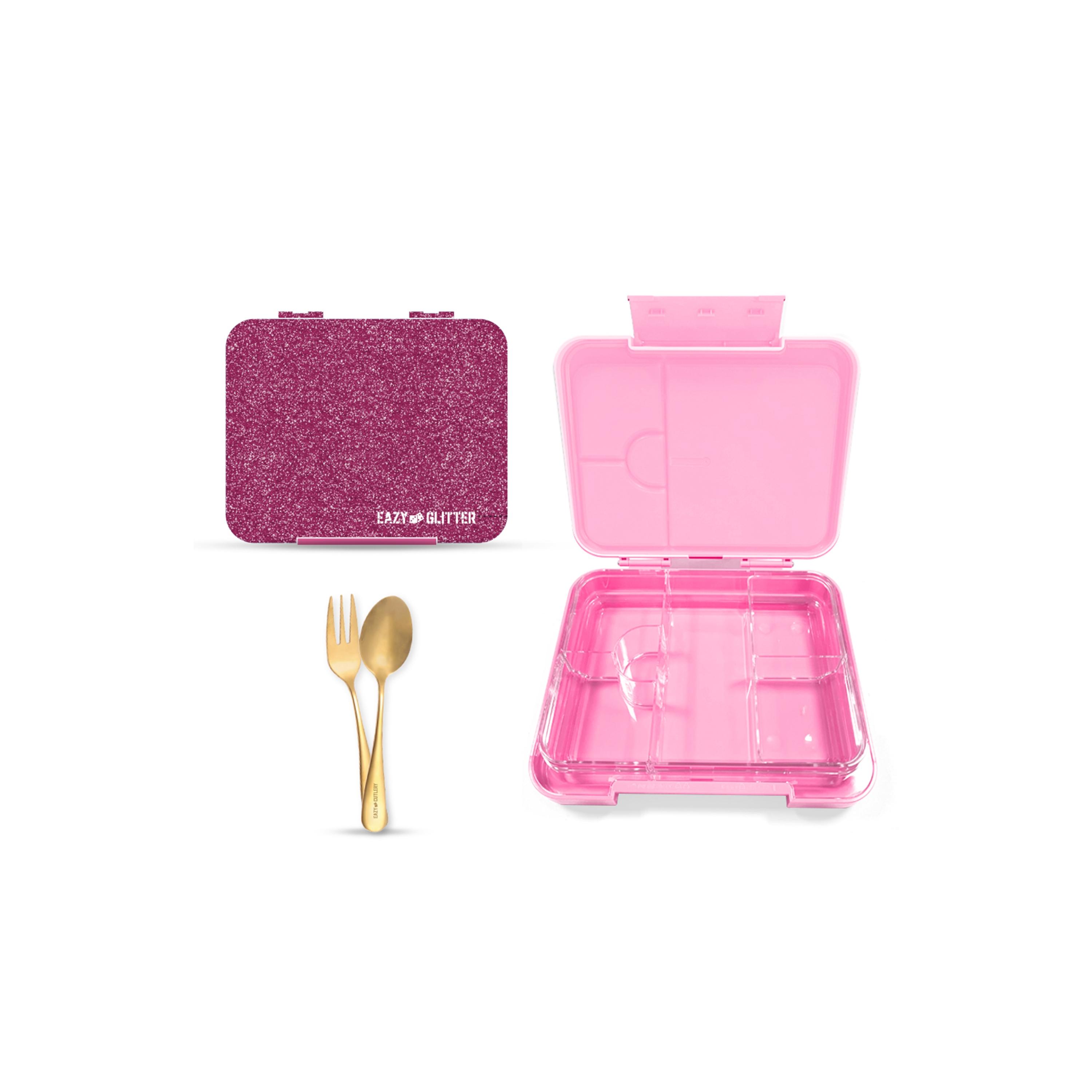 Eazy Kids 6 & 4 Convertible Bento Lunch Box Set - Glitter-school-lunchessentials-lunchboxes-image-6