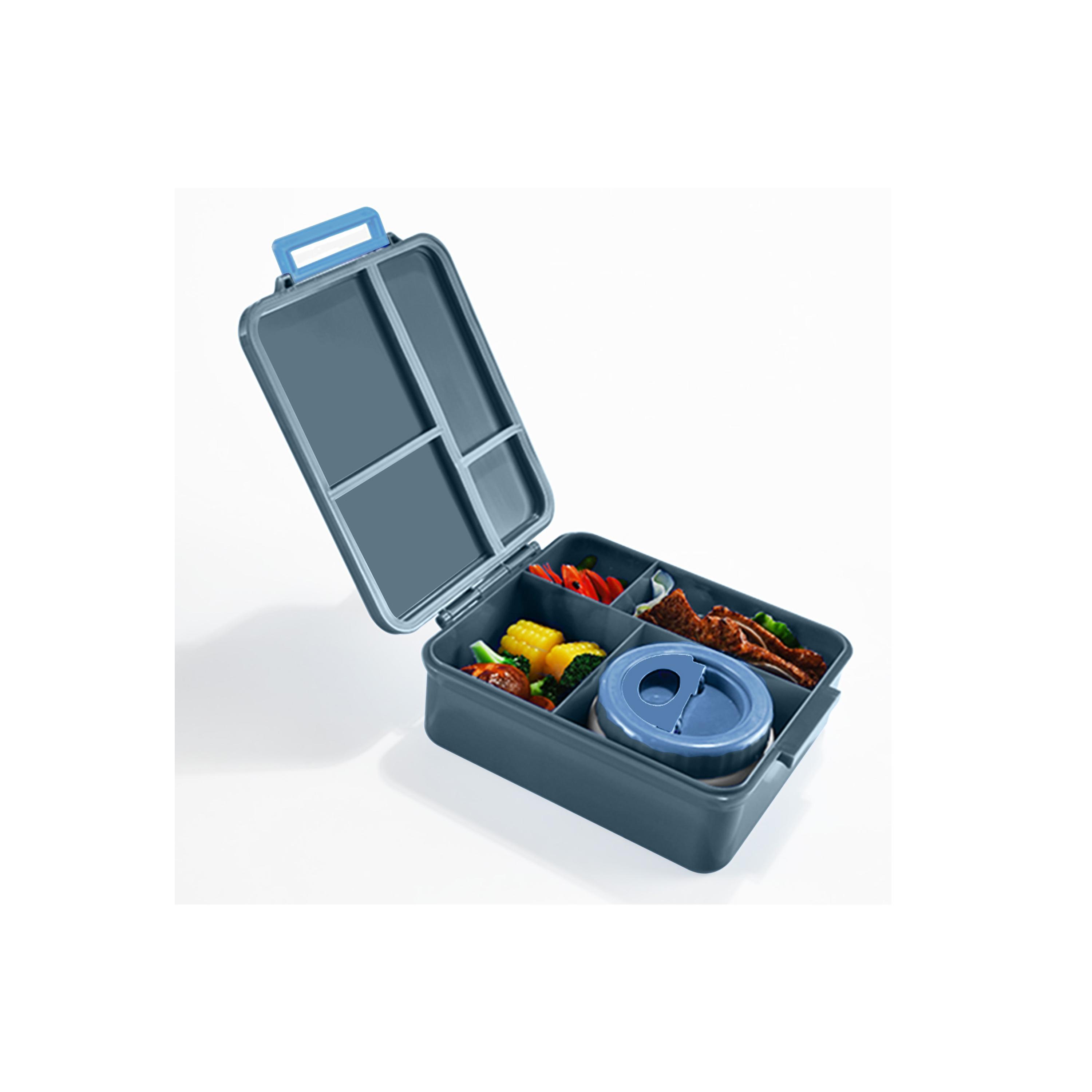 صندوق غداء بينتو جامبو مع حقيبة غداء وترمس وبرطمان غمس من إيزي كيدز-school-lunchessentials-lunchboxes-image-3