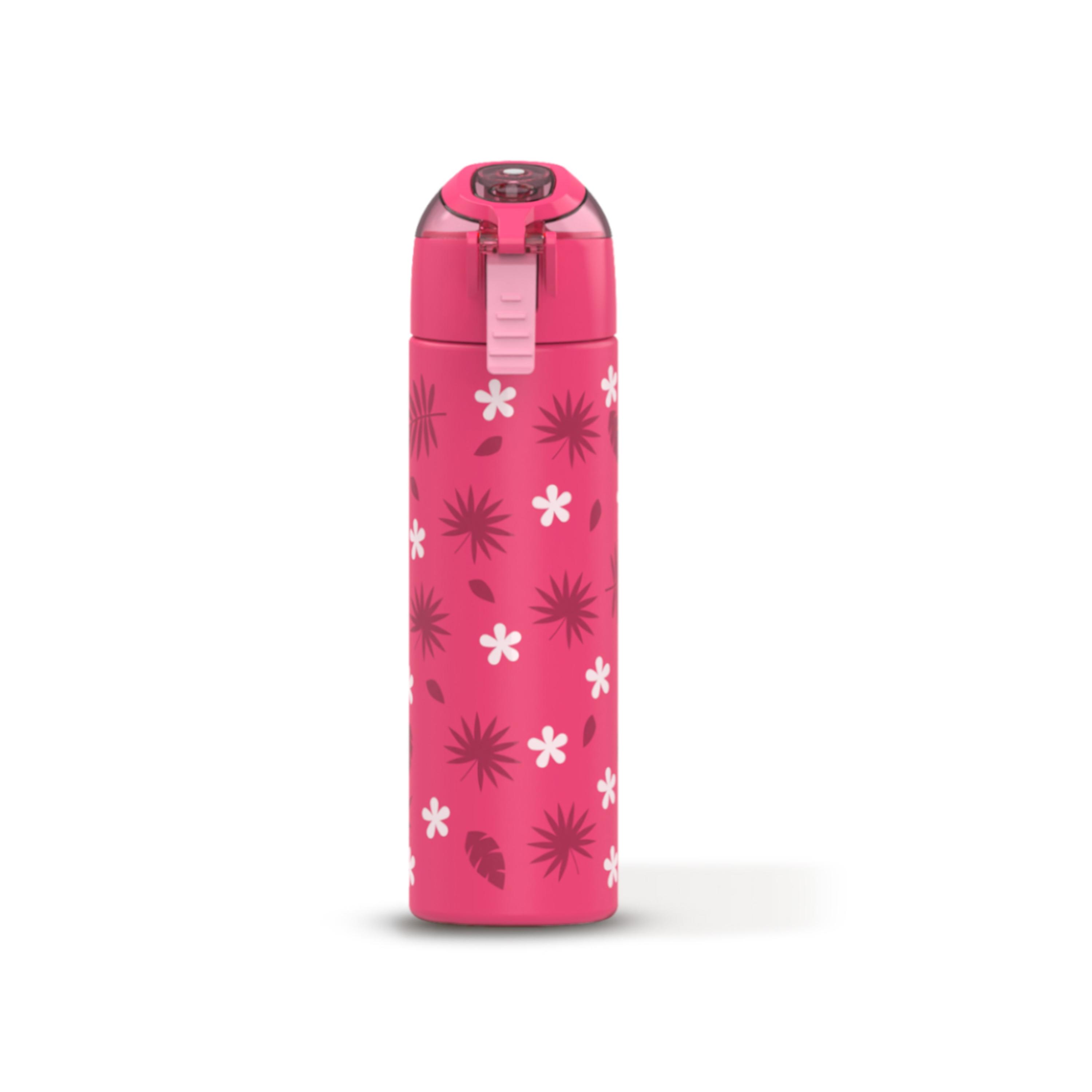 Eazy Kids Set of 5 Tropical Printed School Bag Set - Pink -  17 Inch-school-bagsandbackpacks-sets-image-13