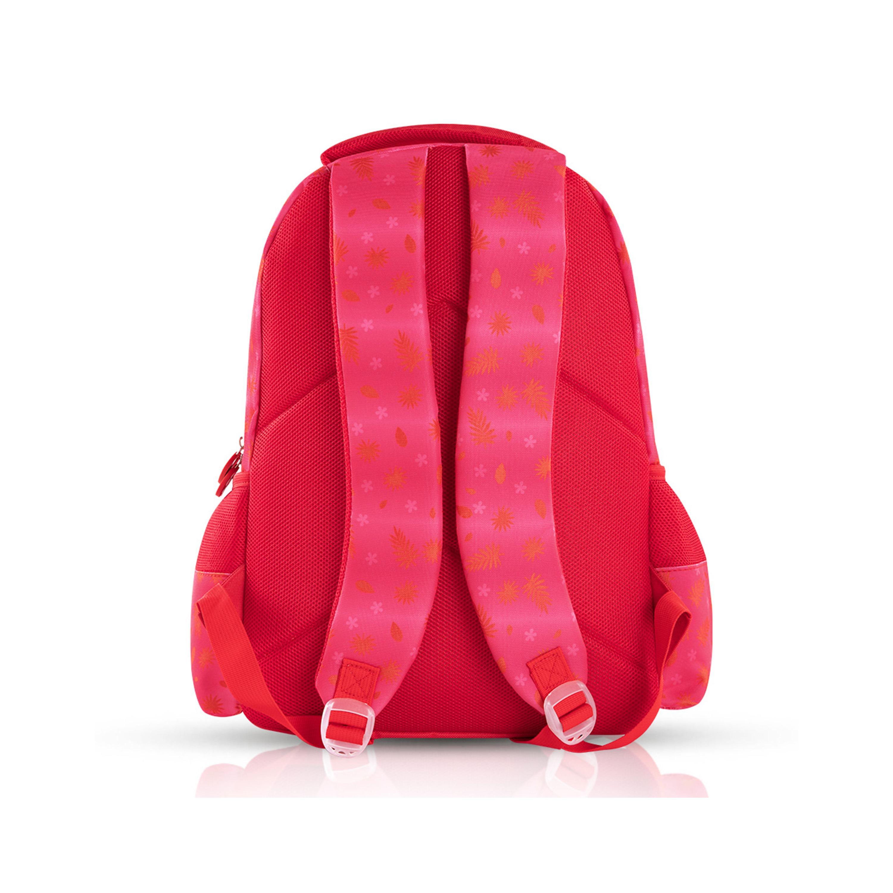 Eazy Kids Set of 4 Tropical Trolley School Bag Set -  Pink - 17 Inch-school-bagsandbackpacks-sets-image-13