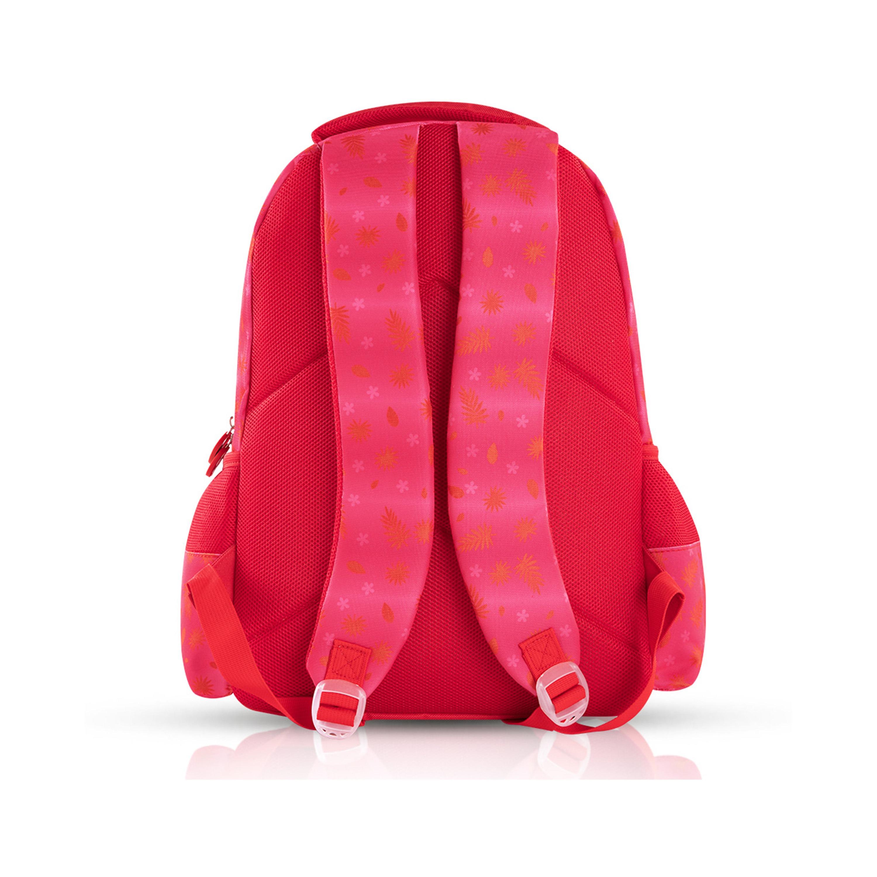 Eazy Kids Set of 4 Tropical Trolley School Bag Set -  Pink - 17 Inch-school-bagsandbackpacks-sets-image-14