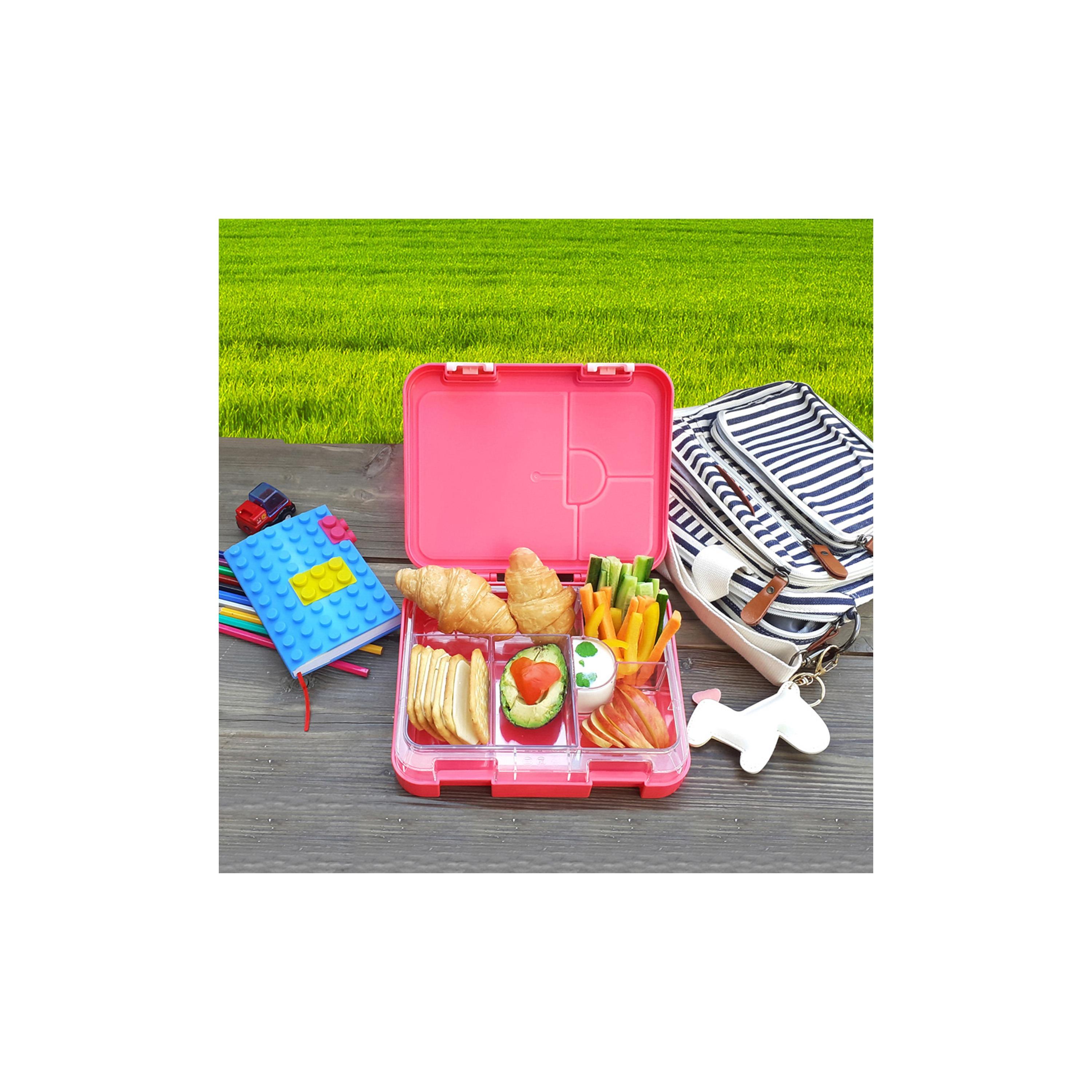 مجموعة صندوق غداء بينتو قابل للتحويل 6 و4 من إيزي كيدز - استوائي - وردي-school-lunchessentials-lunchboxes-image-14