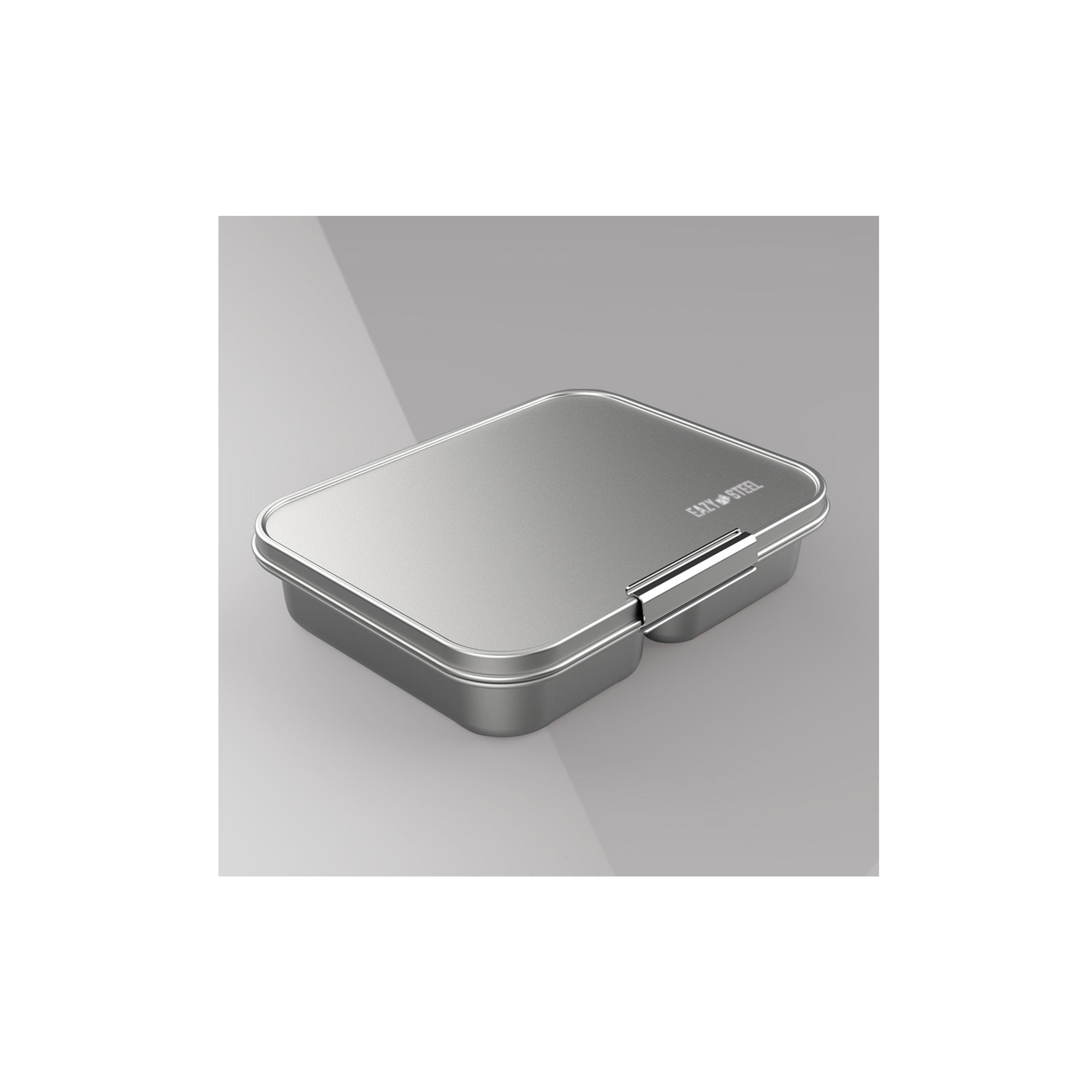صندوق غداء بينتو من الستانلس ستيل 3 أقسام مع زجاجة ماء من إيزي كيدز - 530 مل-school-lunchessentials-lunchboxes-image-7