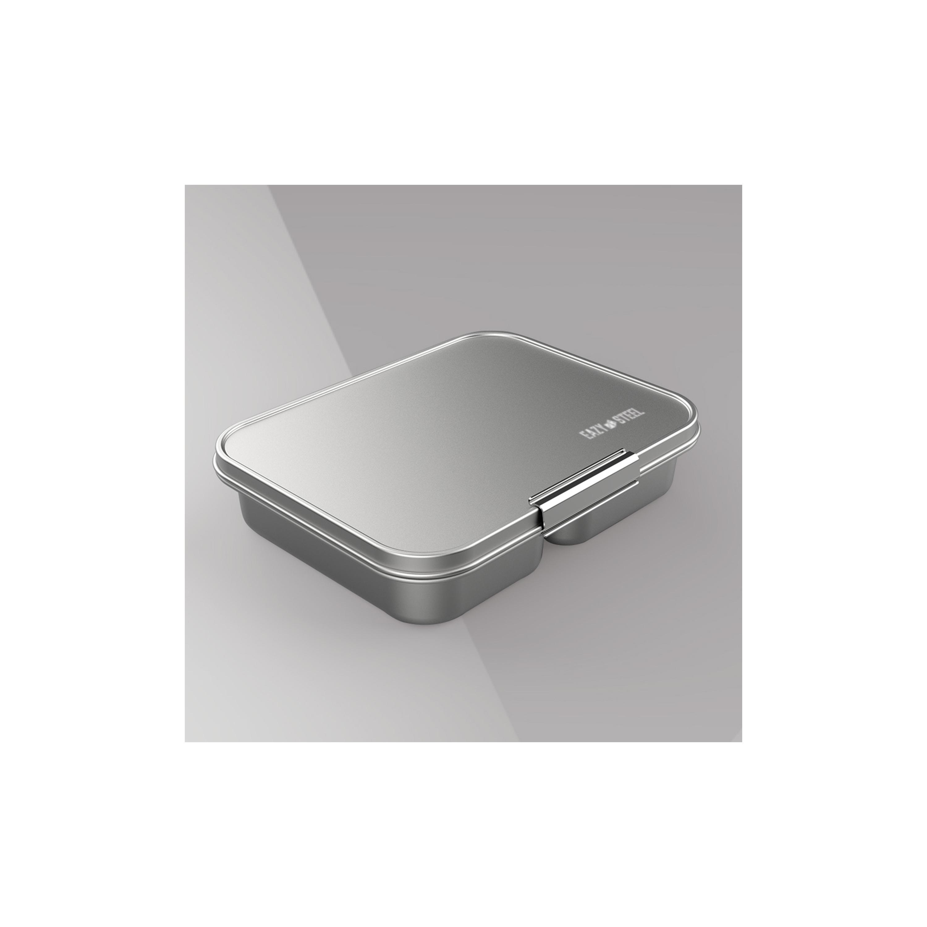 صندوق غداء بينتو من الستانلس ستيل 3 أقسام مع زجاجة ماء من إيزي كيدز - 530 مل-school-lunchessentials-lunchboxes-image-4