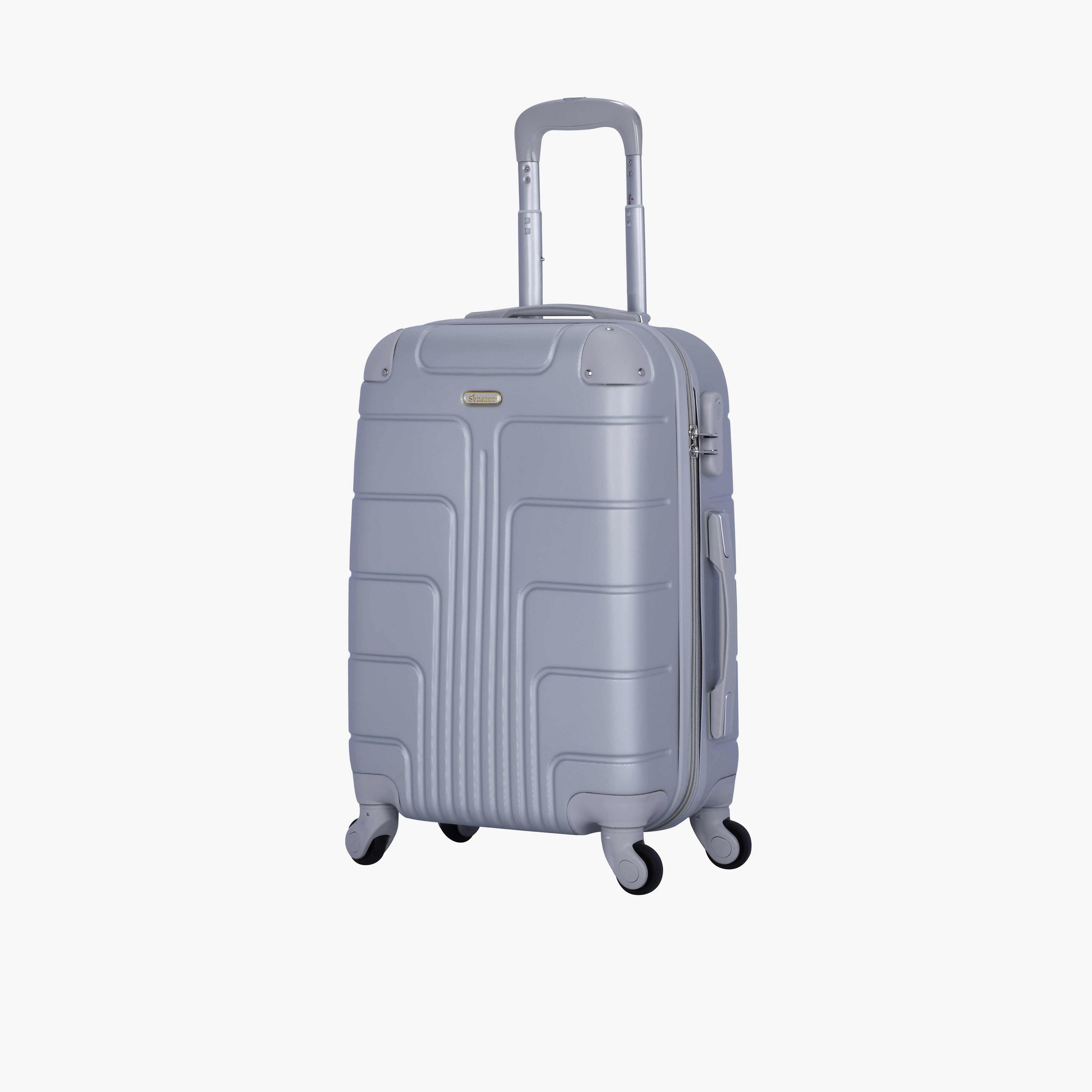 Senator A1012 55 CM Small Cabin ABS Hardcase 4-Wheeler Spinner Trolley Bag with TSA Lock | A1012-20-travel-luggagesandbags-luggage-image-1