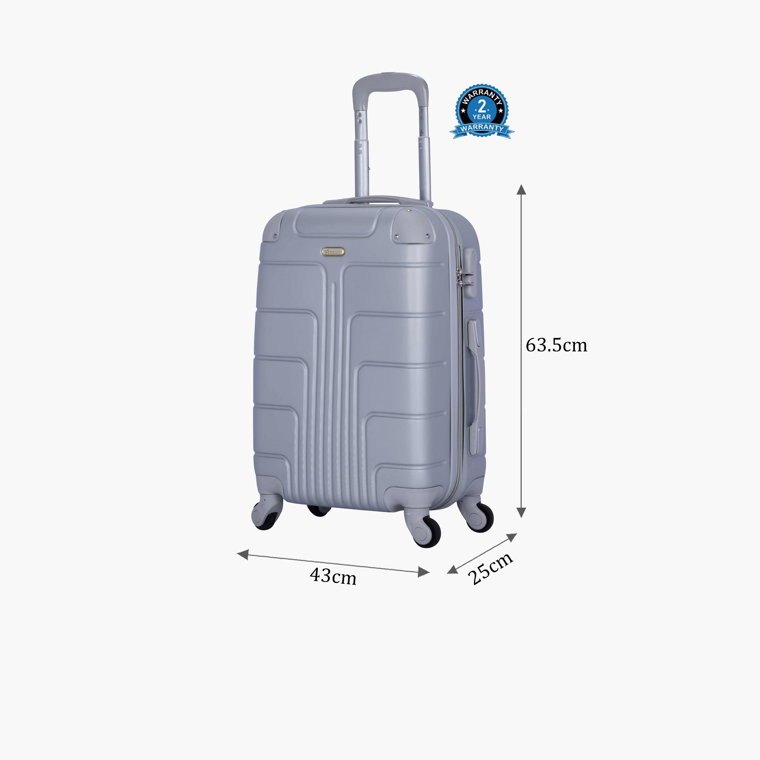 سيناتور- شنطة A1012  63.5 سم متوسطة الحجم مادة ABS بأربع عجلات قفل TSA | A1012-24-travel-luggagesandbags-luggage-image-2