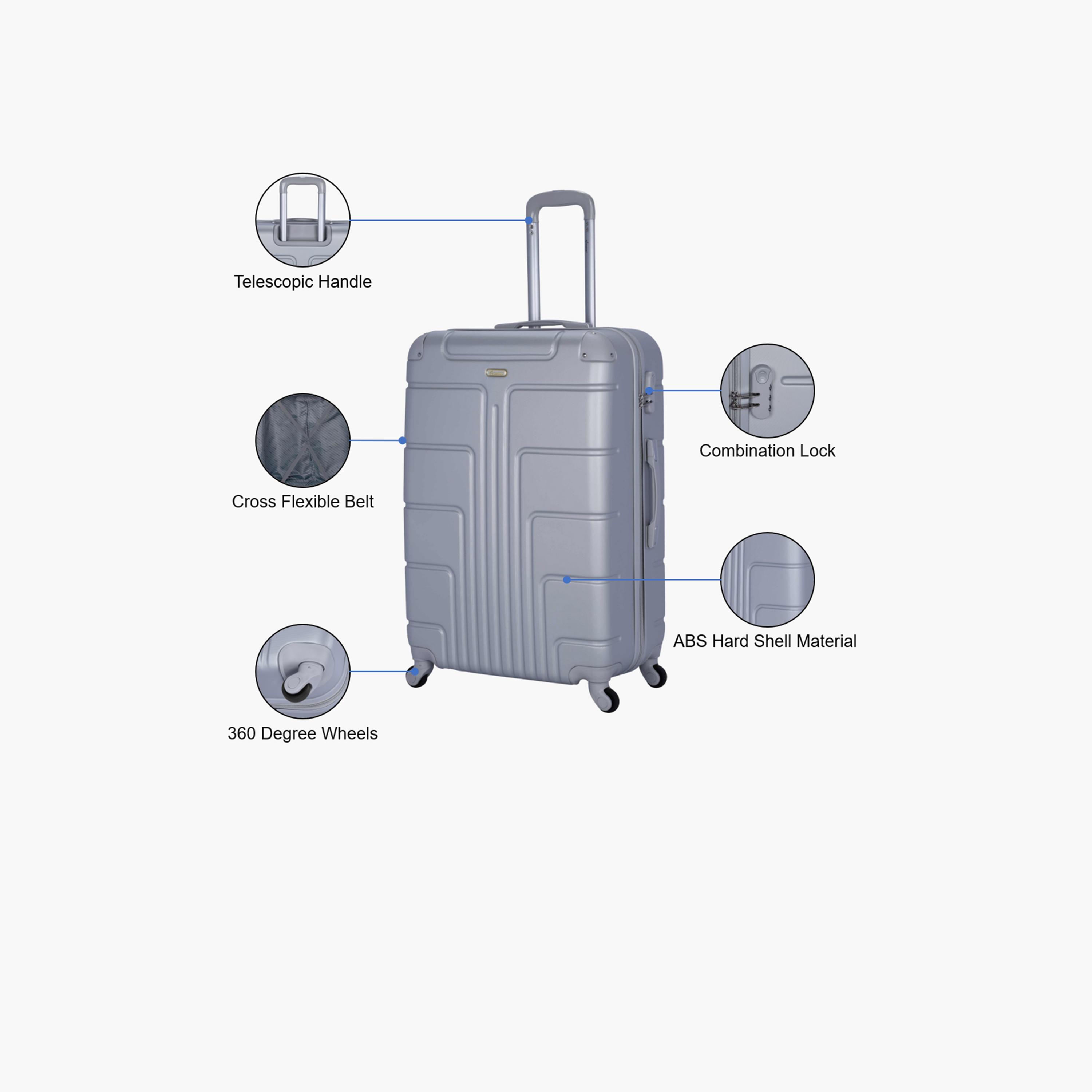 سيناتور- شنطة A1012 كبيرة جدًا  81 سم مادة ABS بأربع عجلات بعجلات قفل TSA | A1012-32-travel-luggagesandbags-luggage-image-3