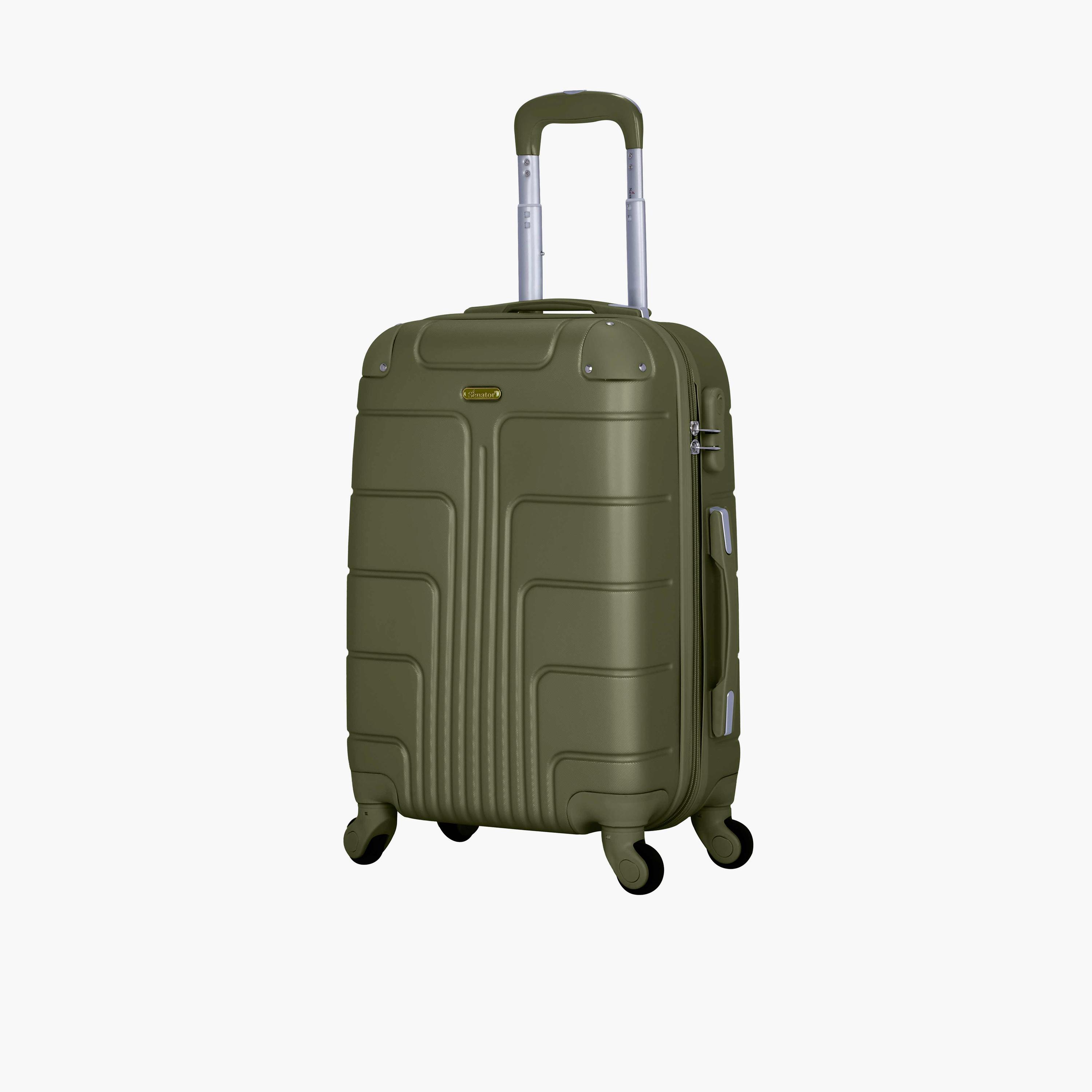 Senator A1012 55 CM Small Cabin ABS Hardcase 4-Wheeler Spinner Trolley Bag with TSA Lock | A1012-20-travel-luggagesandbags-luggage-image-1