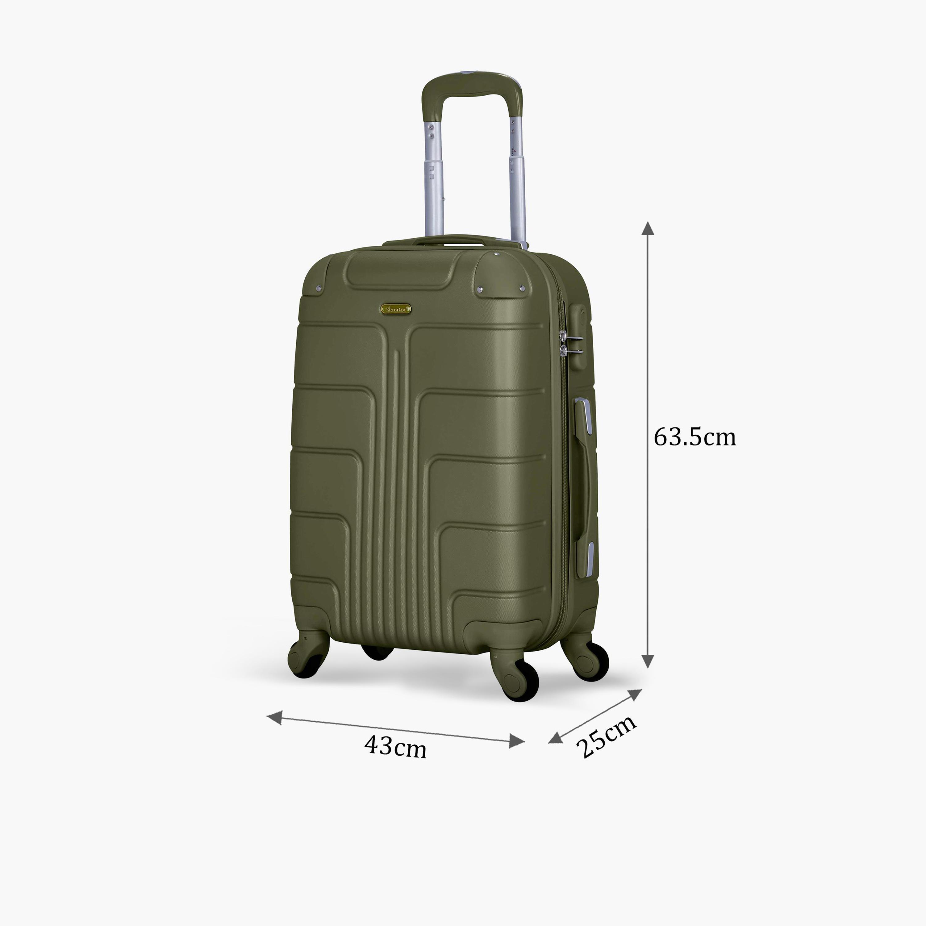 Senator A1012 63.5 CM Medium Check-in ABS Hardcase 4-Wheeler Spinner Trolley Bag with TSA Lock | A1012-24-travel-luggagesandbags-luggage-image-2