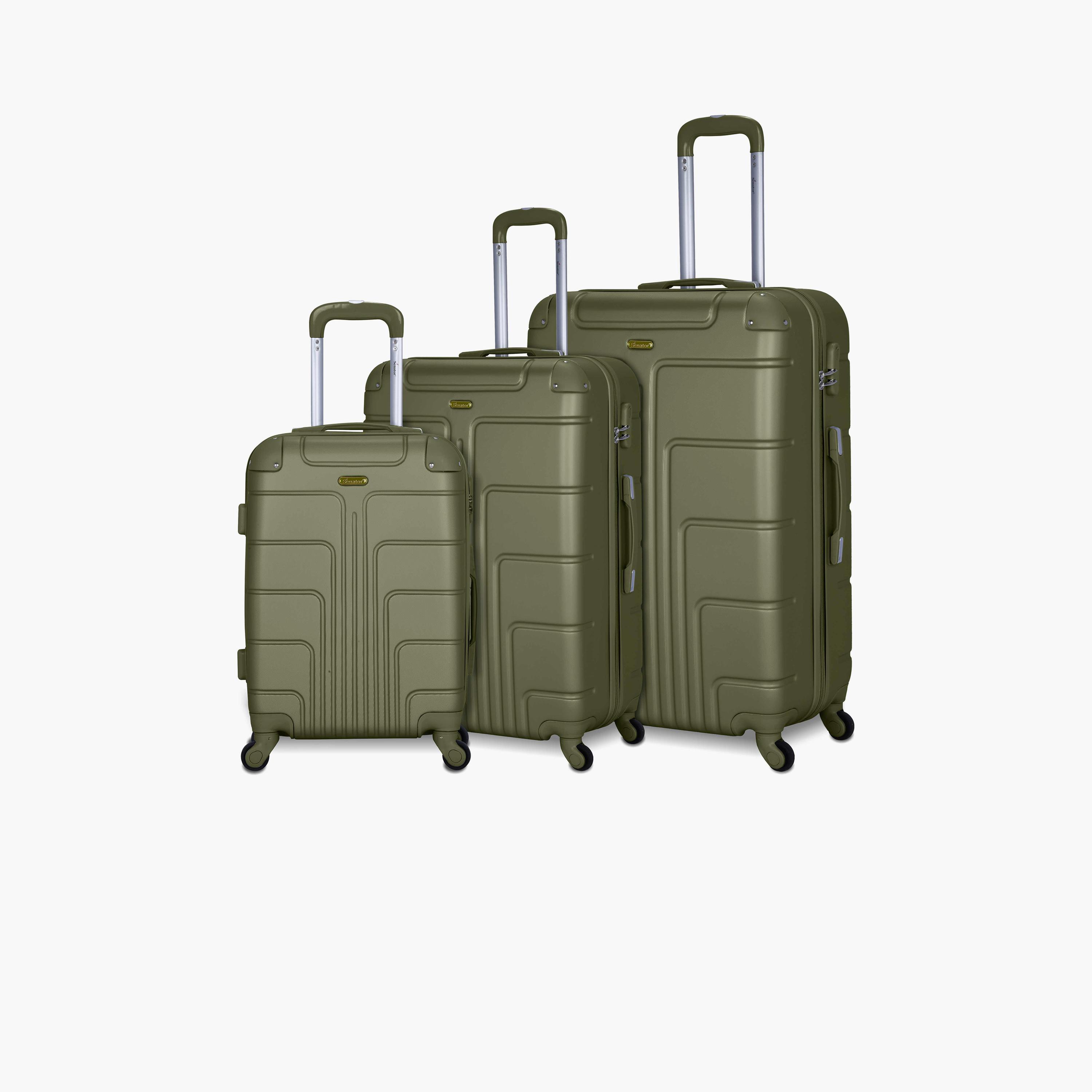 مجموعة سيناتور A1012 مكونة من 3 حقائب بعجلات مادة ABS بأربع عجلات قفل TSA | A1012-3-travel-luggagesandbags-luggage-image-1