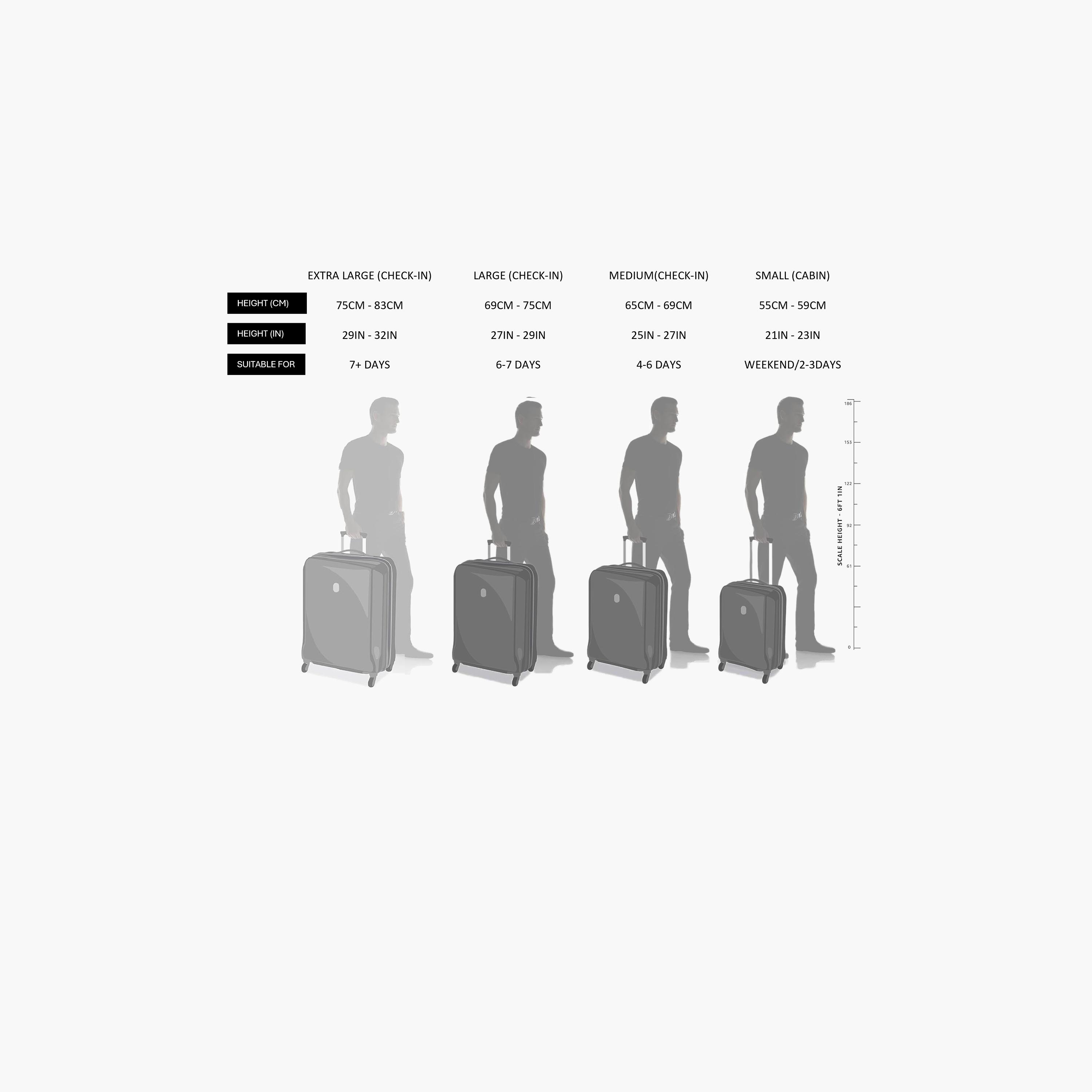 مجموعة سيناتور A1012 مكونة من 3 حقائب بعجلات مادة ABS بأربع عجلات قفل TSA | A1012-3-travel-luggagesandbags-luggage-image-4