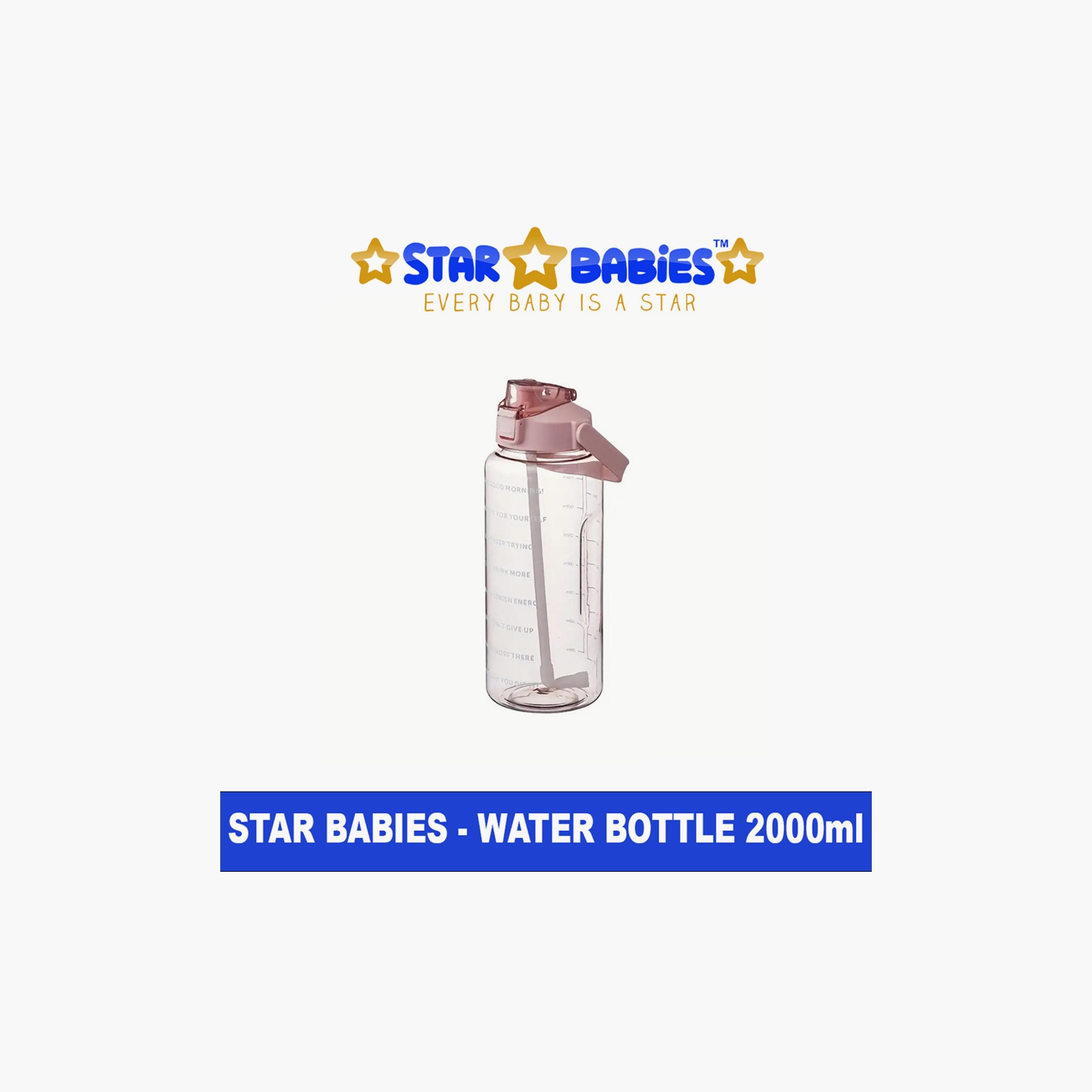 Star Babies Motivational Time Marker Leakproof BPA Free Water Bottle - 2000 ml-school-waterbottles-image-2
