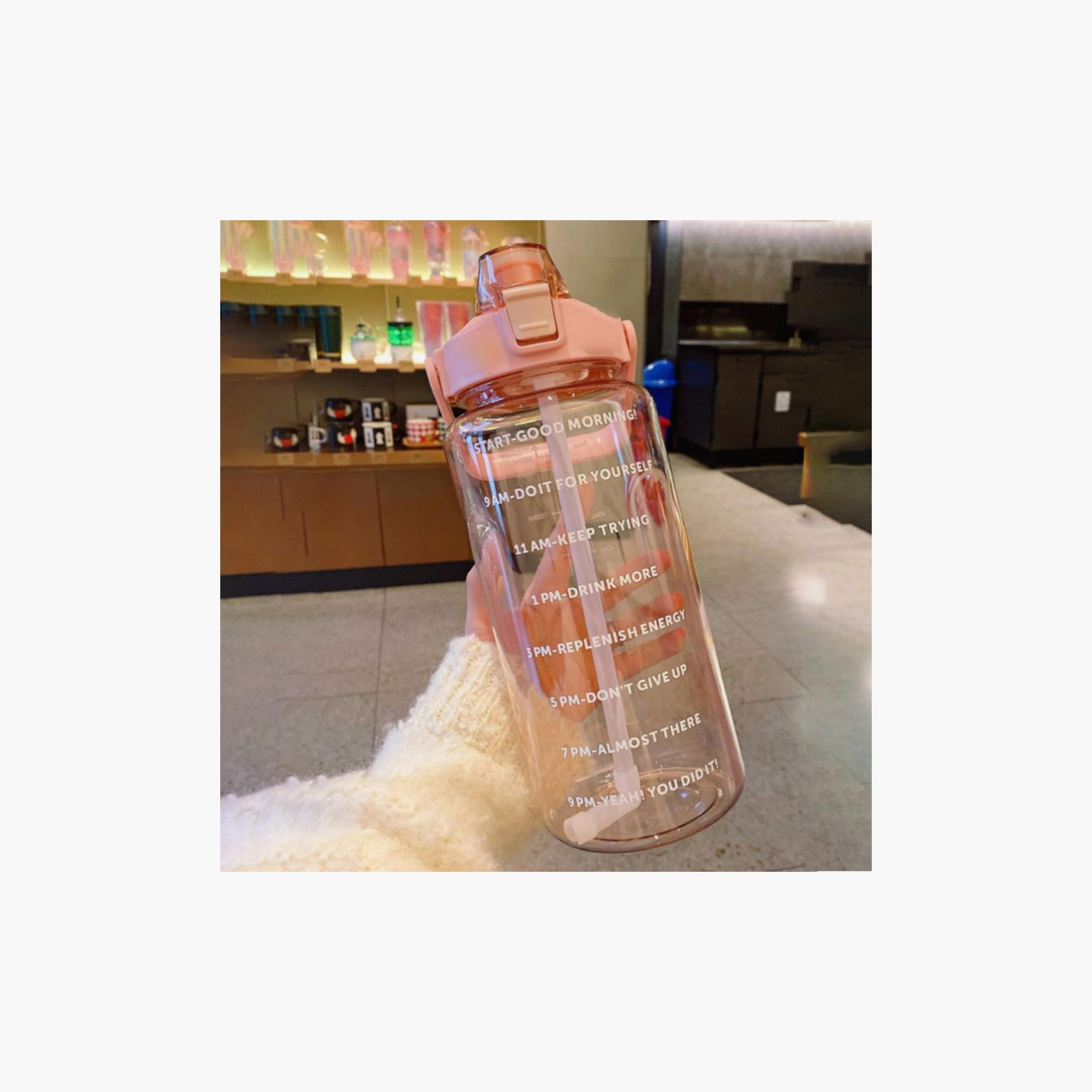 Star Babies Motivational Time Marker Leakproof BPA Free Water Bottle - 2000 ml-school-waterbottles-image-4