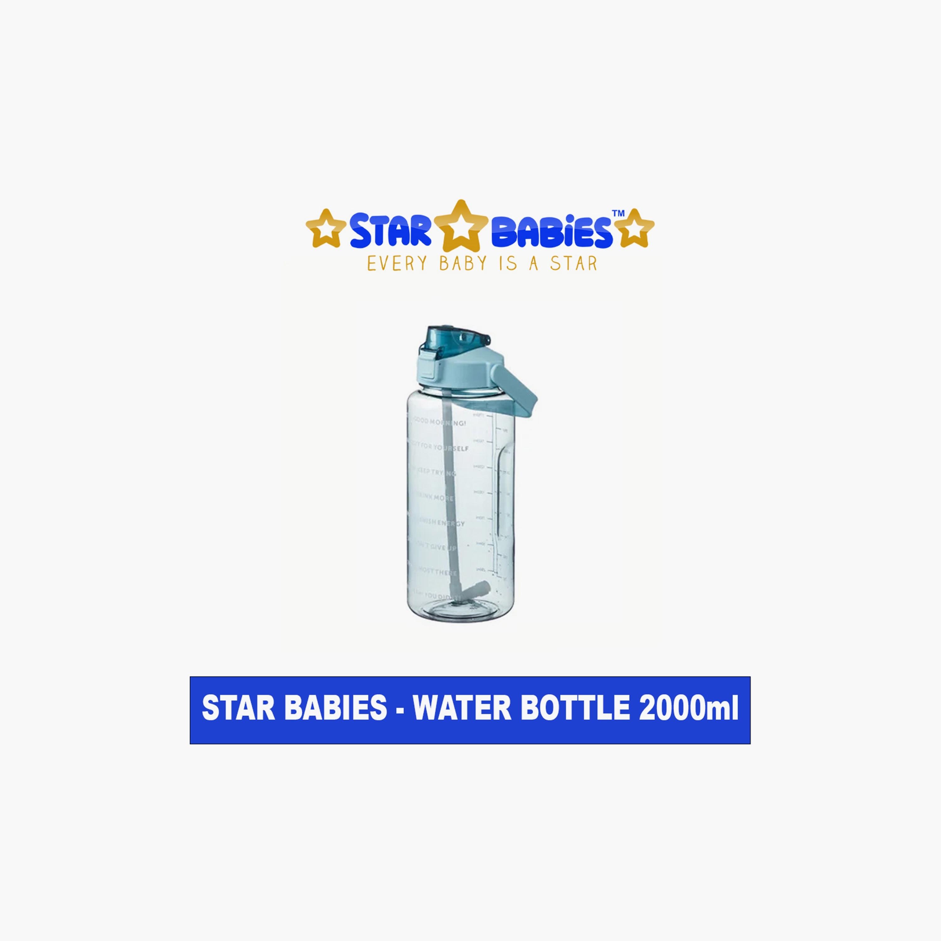 Star Babies Motivational Time Marker Leakproof BPA Free Water Bottle - 2000 ml-school-waterbottles-image-2