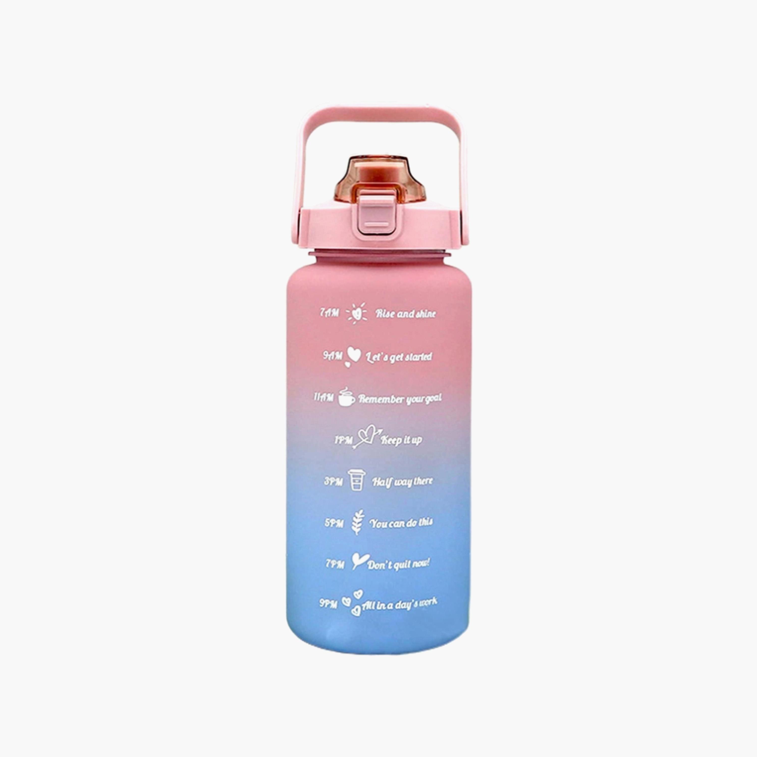 Star Babies Motivational Time Marker Leakproof BPA Free Water Bottle with Straw - 2000 ml-school-waterbottles-image-1