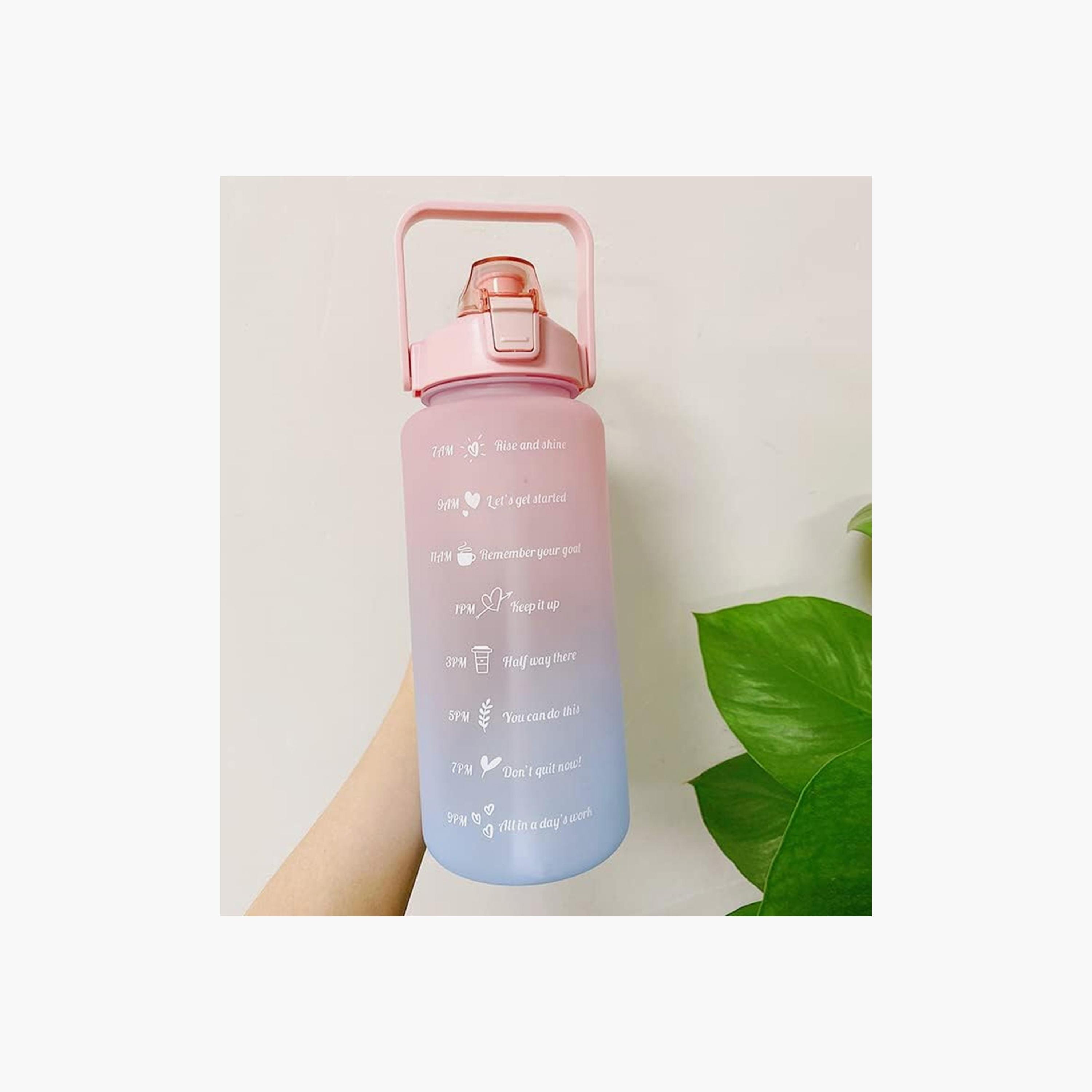 Star Babies Motivational Time Marker Leakproof BPA Free Water Bottle with Straw - 2000 ml-school-waterbottles-image-5