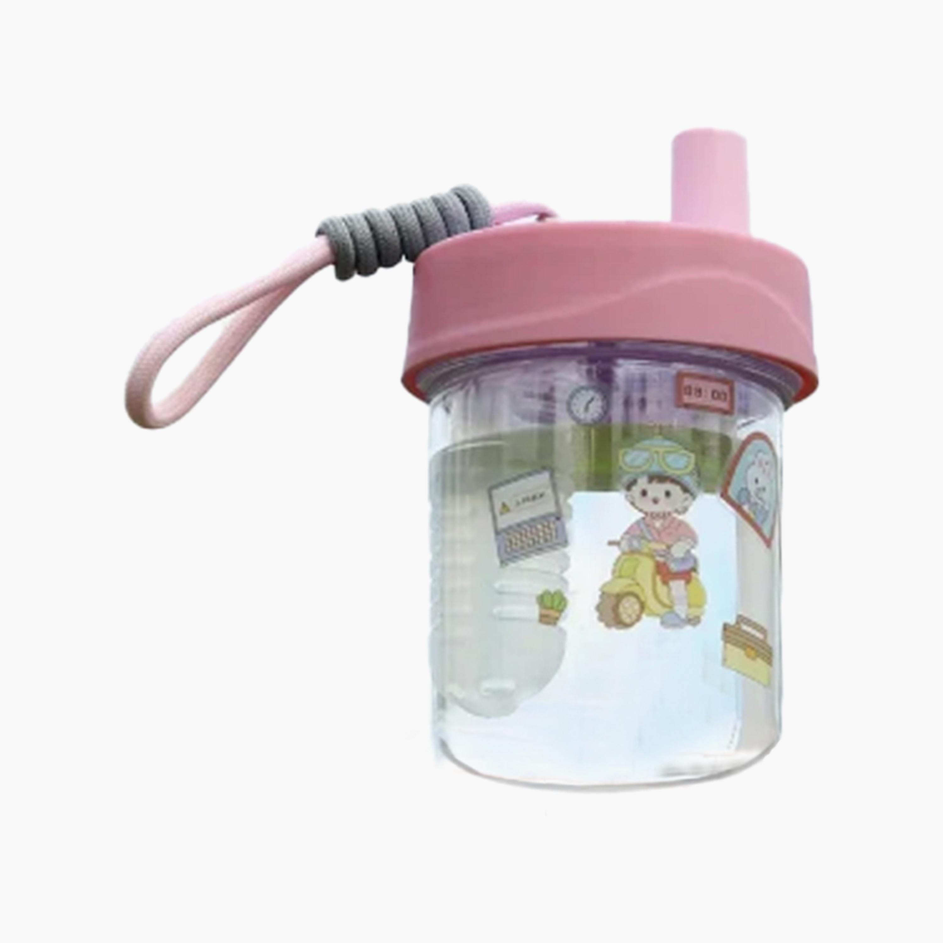 Star Babies BFA Free Printed Sipper Water Bottle with Handing Strap - 550 ml-school-waterbottles-image-1