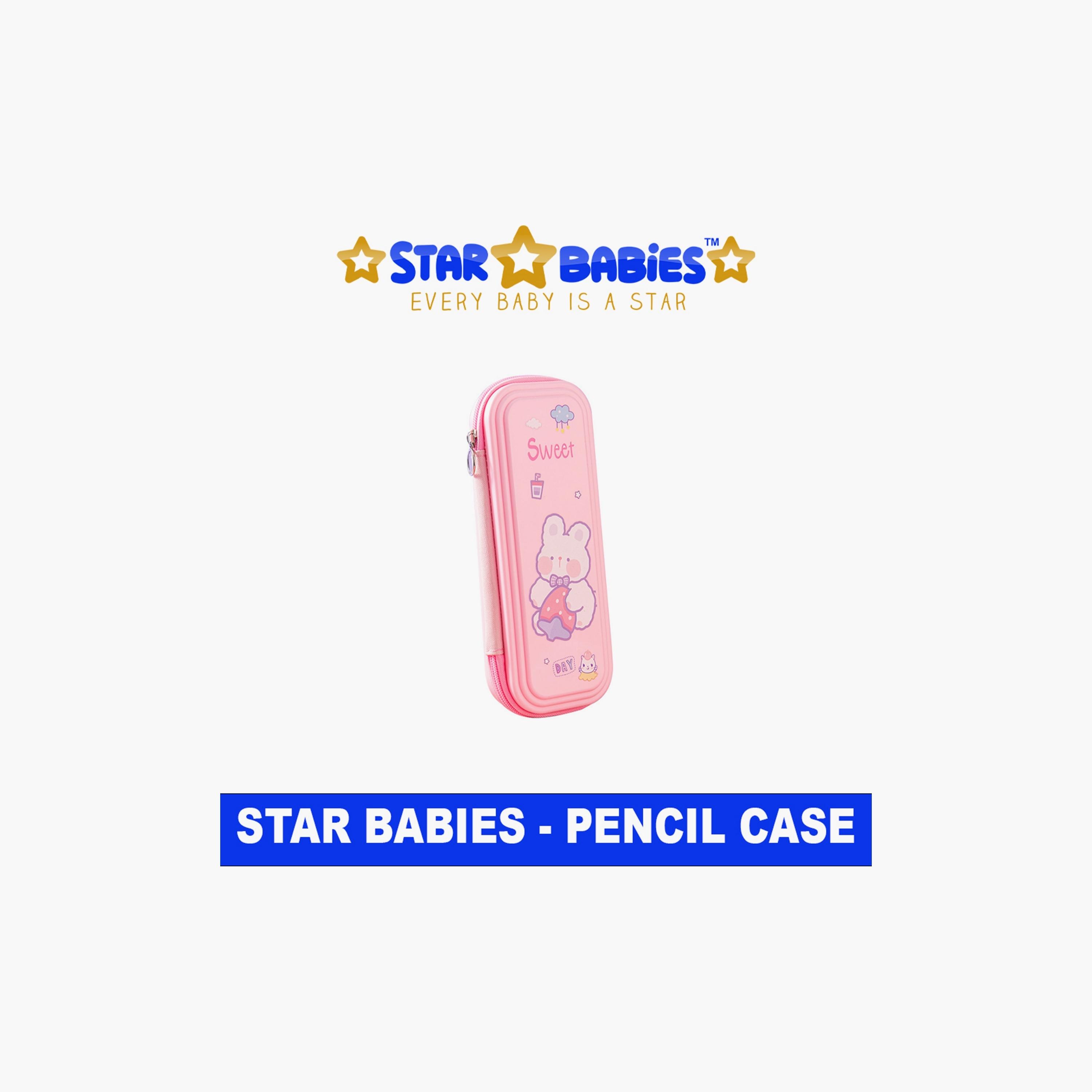 Star Babies Multi Compartment Pencil Case - Bear - Pink-school-stationery-pencilcases-image-2