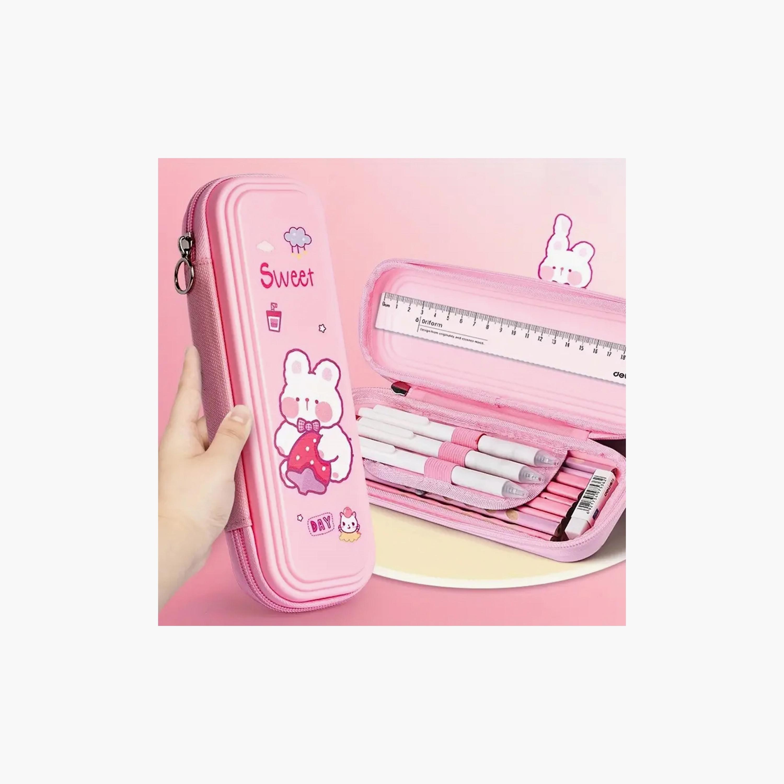 Star Babies Multi Compartment Pencil Case - Bear - Pink-school-stationery-pencilcases-image-4