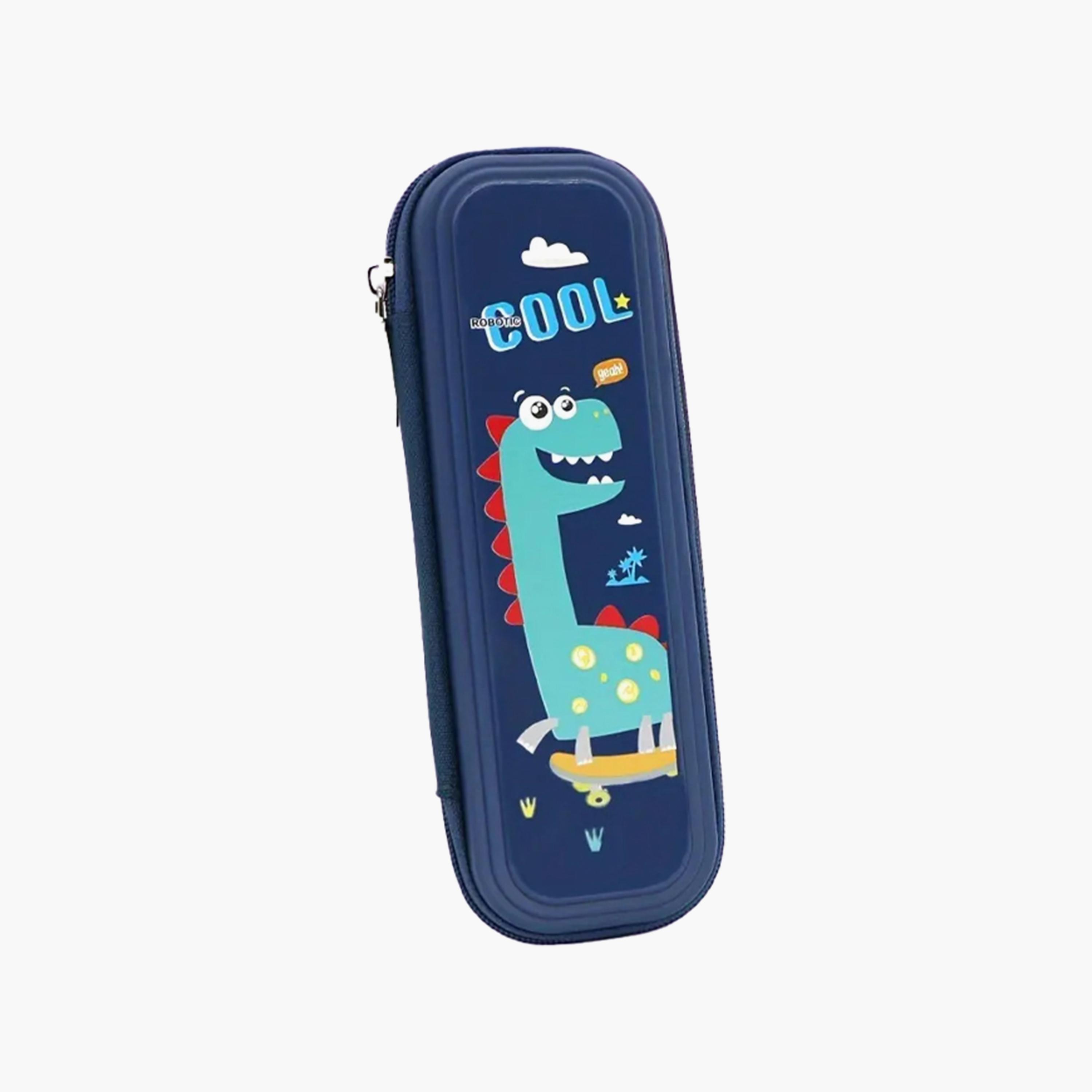 مقلمة متعددة الأقسام من ستار بيبيز - دينو - أزرق-school-stationery-pencilcases-image-4