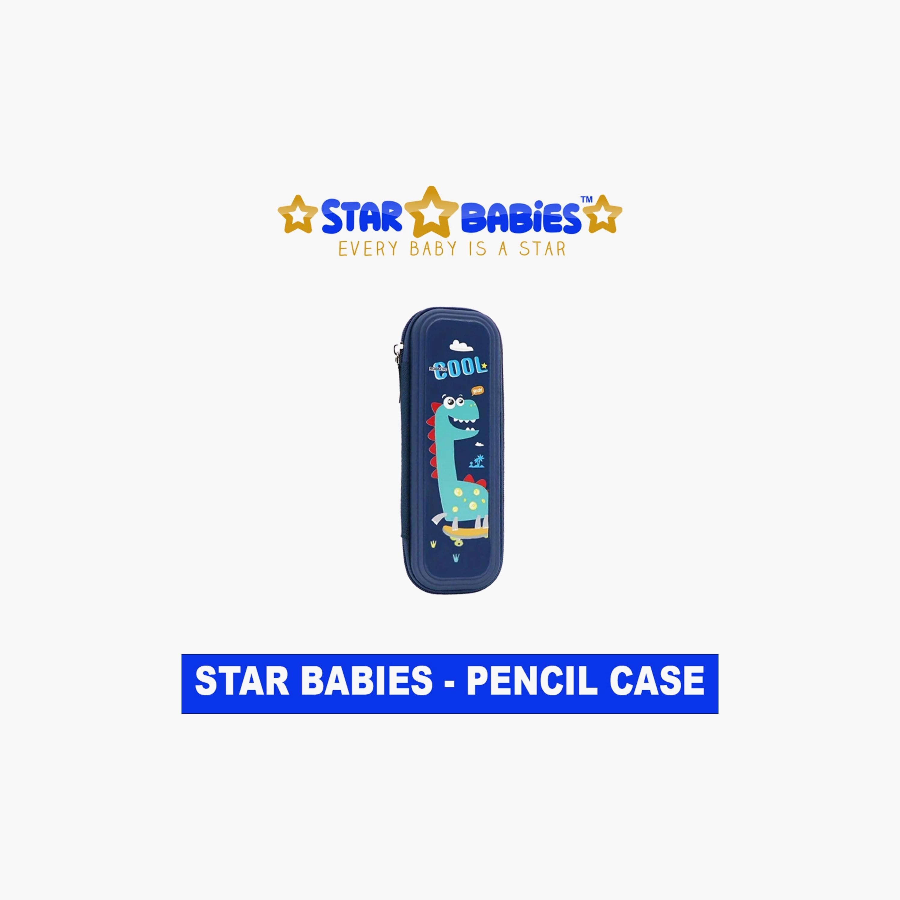 Star Babies Multi Compartment Pencil Case - Dino - Blue-school-stationery-pencilcases-image-2
