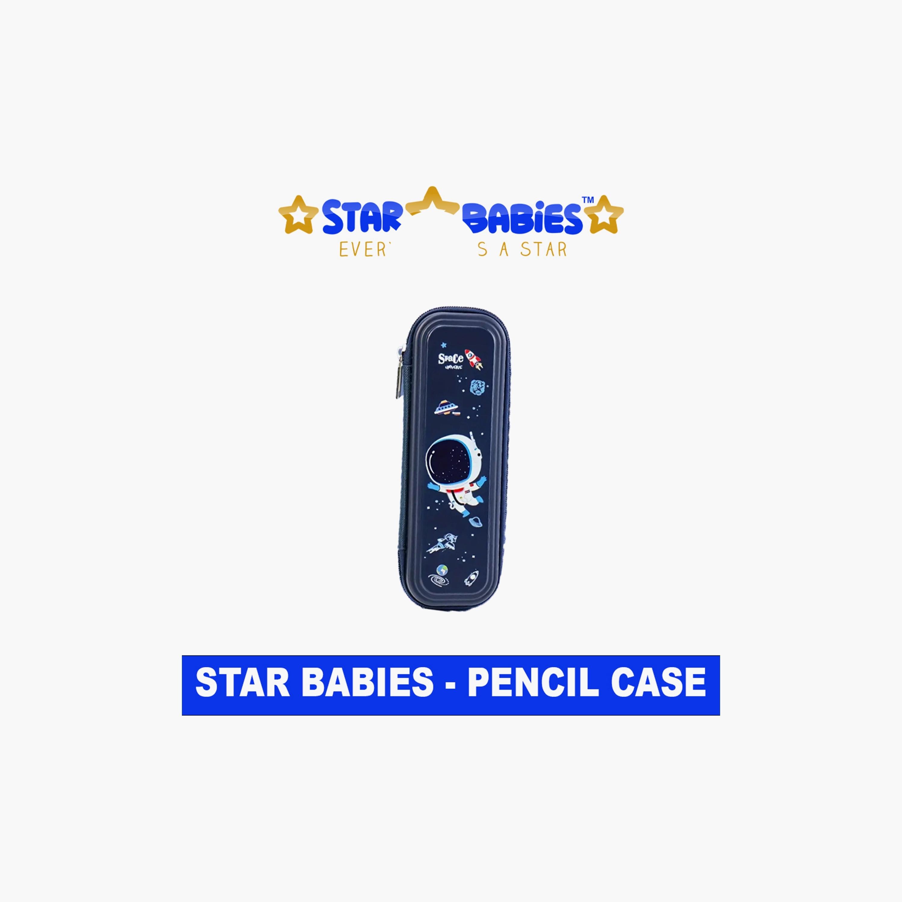 Star Babies Multi Compartment Pencil Case - Astronaut - Blue-school-stationery-pencilcases-image-2