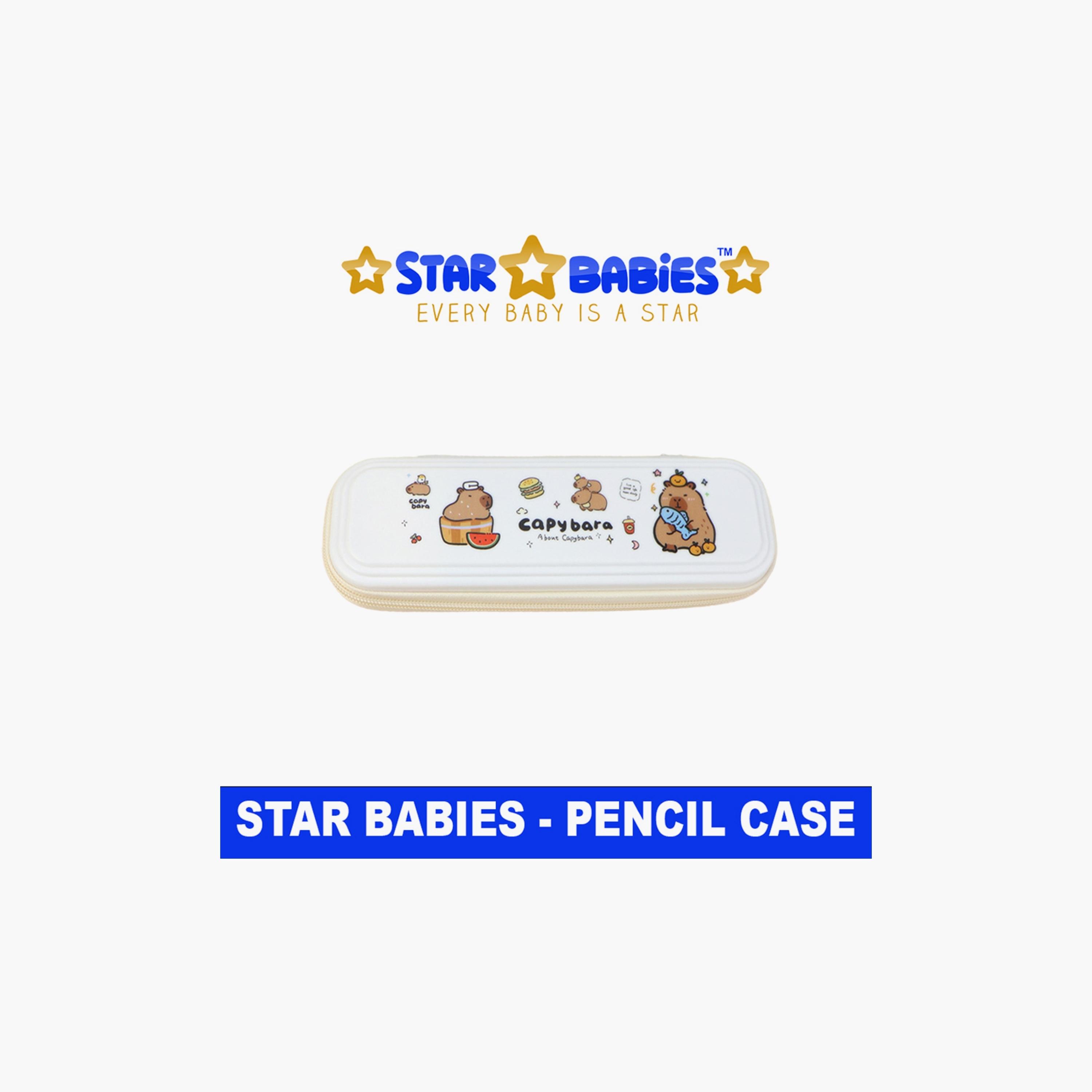 Star Babies Multi Compartment Pencil Case - Capybara - White-school-stationery-pencilcases-image-2