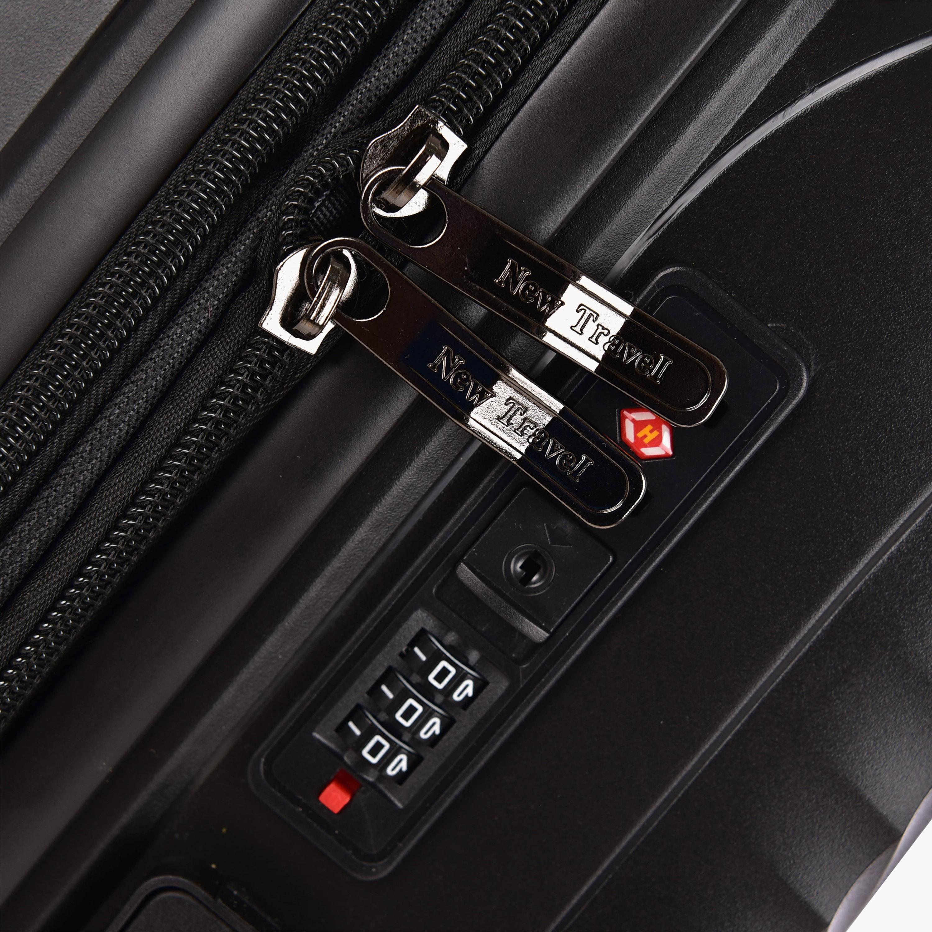 New Travel Set of 3 Polypropylene Hardcase 4-Wheeler Spinner Trolley Bag with Combination Lock | 168/3P-travel-luggagesandbags-luggage-image-11