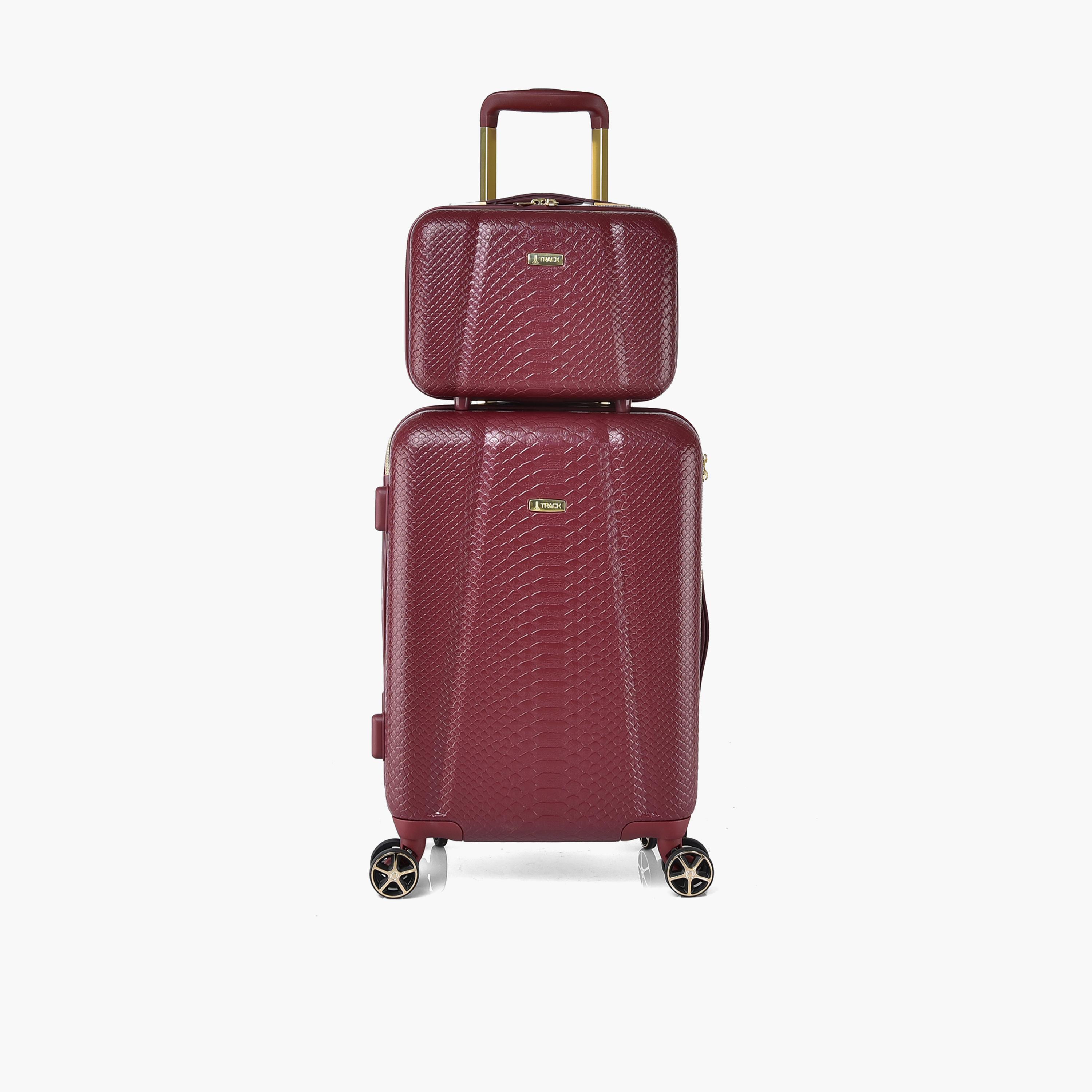 Track Set of 4 ABS Hardcase 4-Wheeler Spinner Trolley Bag with Combination Lock | 2412/4P-travel-luggagesandbags-luggage-image-2