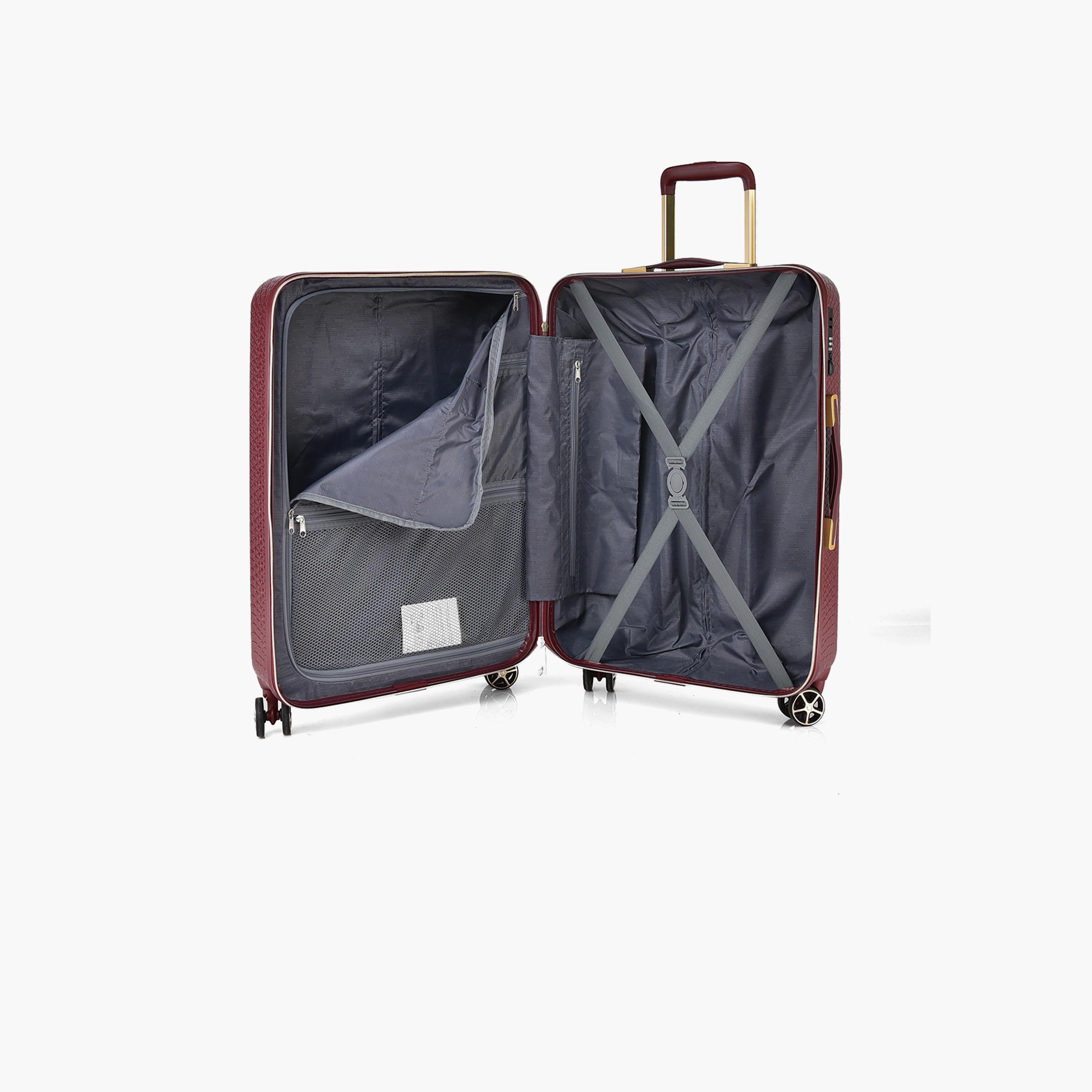 Track Set of 4 ABS Hardcase 4-Wheeler Spinner Trolley Bag with Combination Lock | 2412/4P-travel-luggagesandbags-luggage-image-9