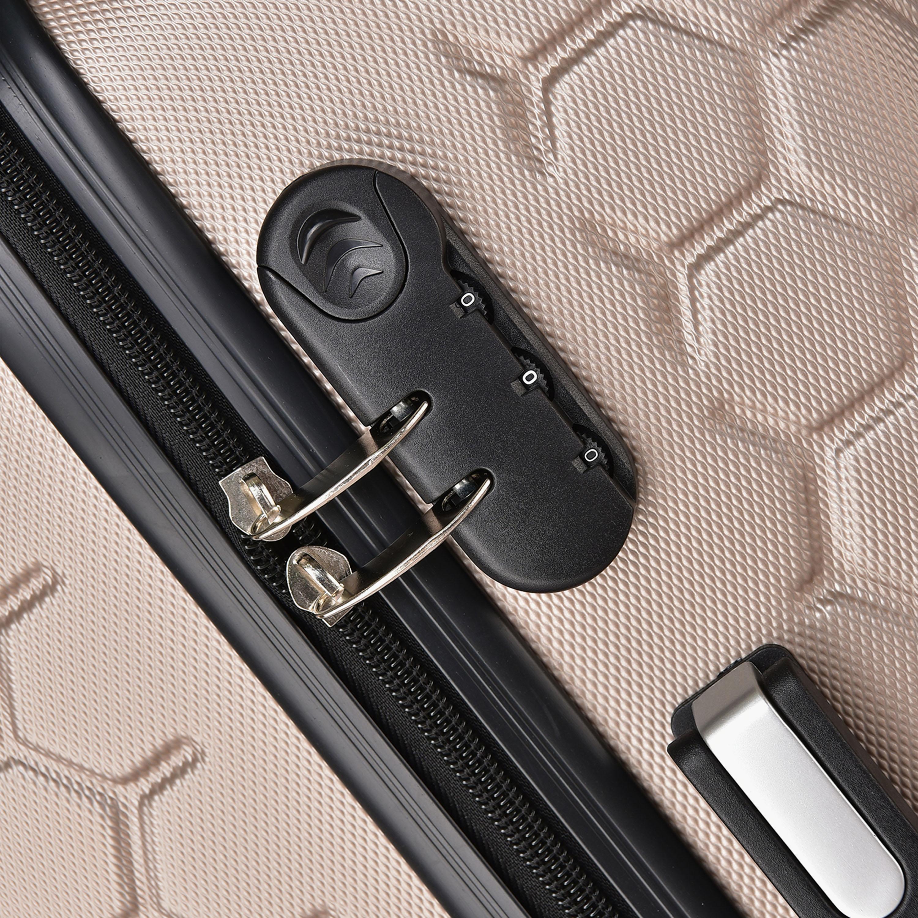New Travel Set of 4 ABS Hardcase 4-Wheeler Spinner Trolley Bag with Combination Lock | 852/4P-travel-luggagesandbags-luggage-image-10
