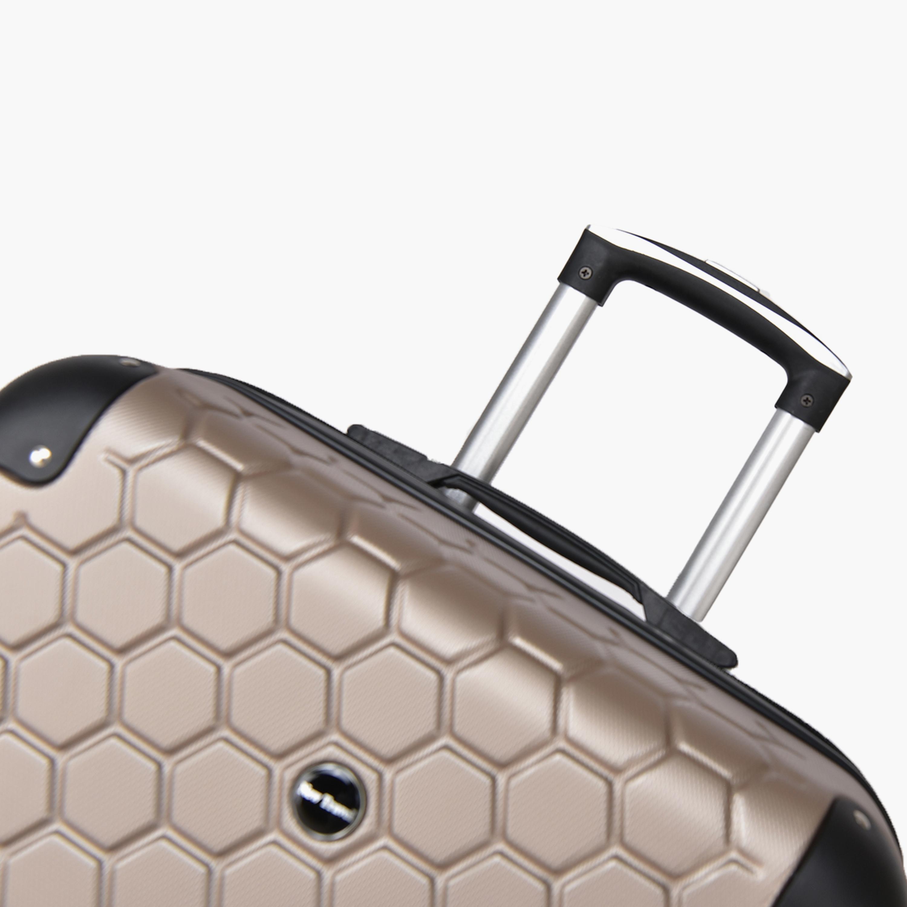 New Travel Set of 4 ABS Hardcase 4-Wheeler Spinner Trolley Bag with Combination Lock | 852/4P-travel-luggagesandbags-luggage-image-2
