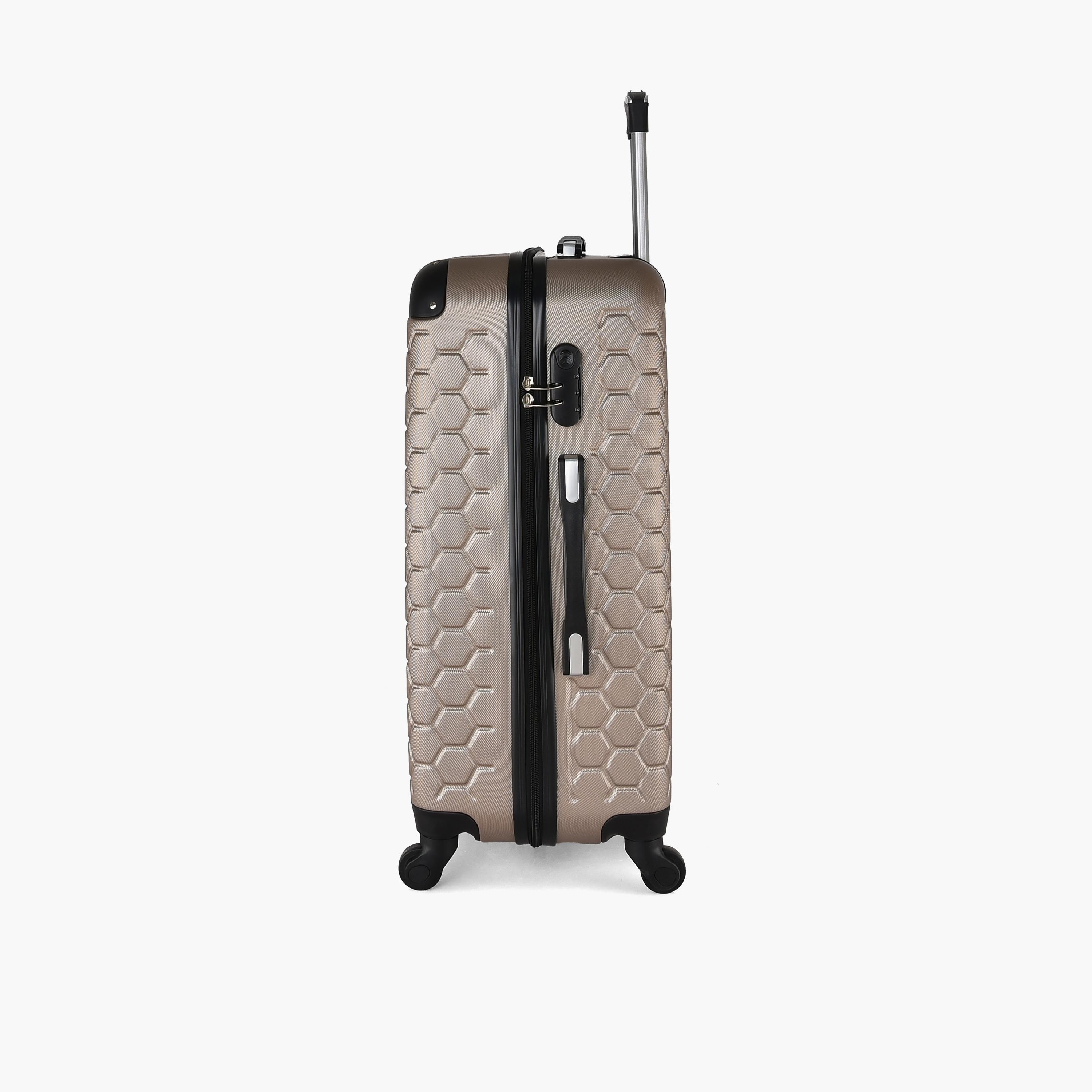 New Travel Set of 4 ABS Hardcase 4-Wheeler Spinner Trolley Bag with Combination Lock | 852/4P-travel-luggagesandbags-luggage-image-9