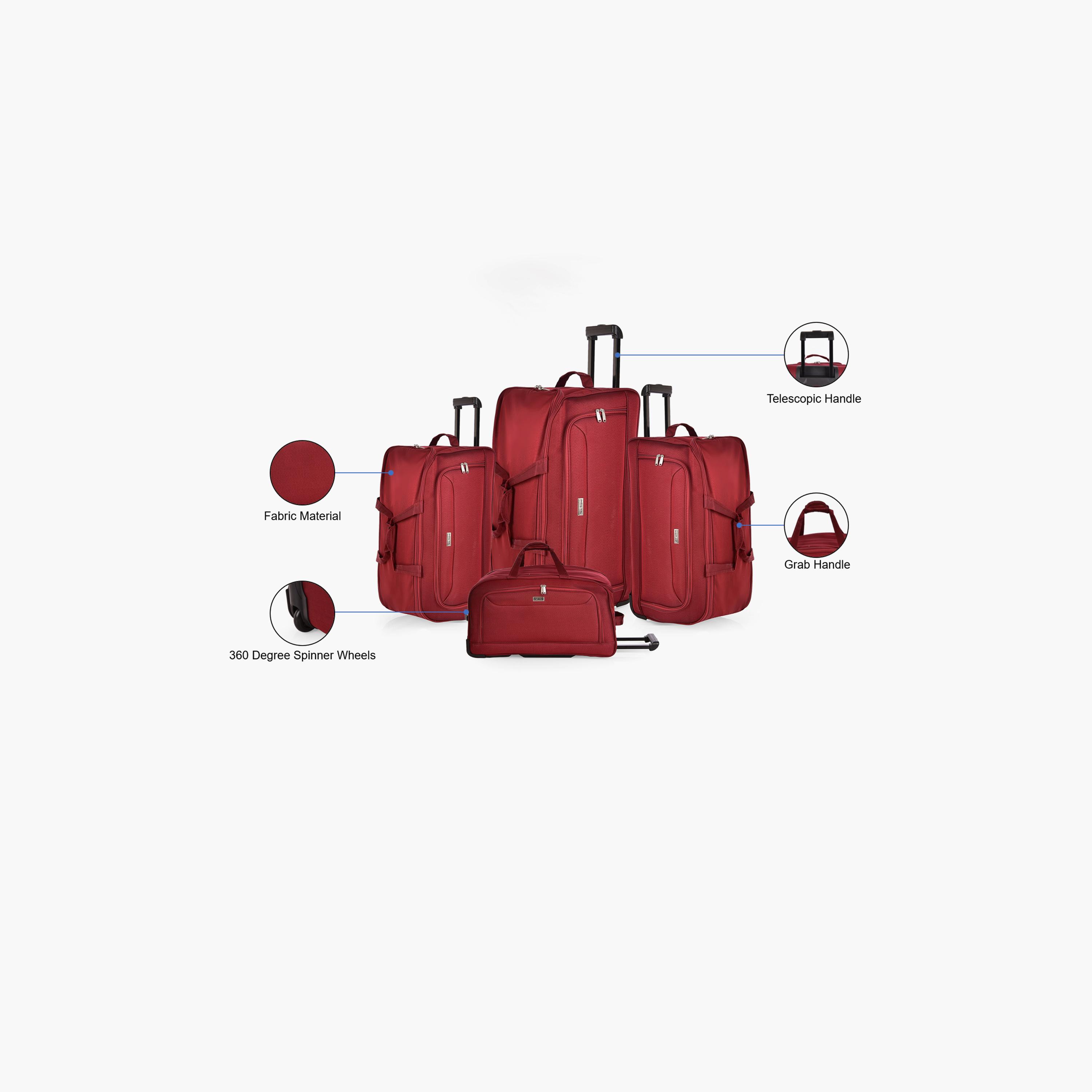 New Travel Set of 4 Textile Softcase 2-Wheeler Spinner Luggage | DF01/4P-travel-luggagesandbags-luggage-image-5