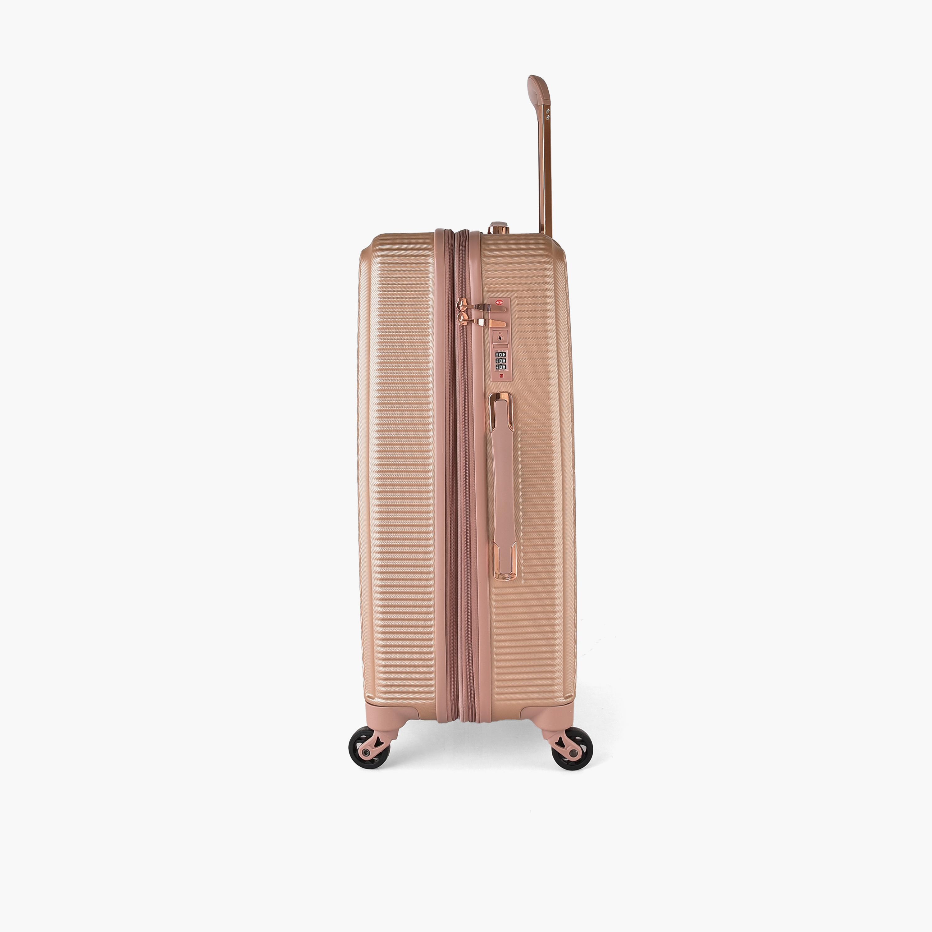 Track Set of 3 ABS Hardcase 4-Wheeler Spinner Trolley Bag with Combination Lock | HK204/3P-travel-luggagesandbags-luggage-image-9