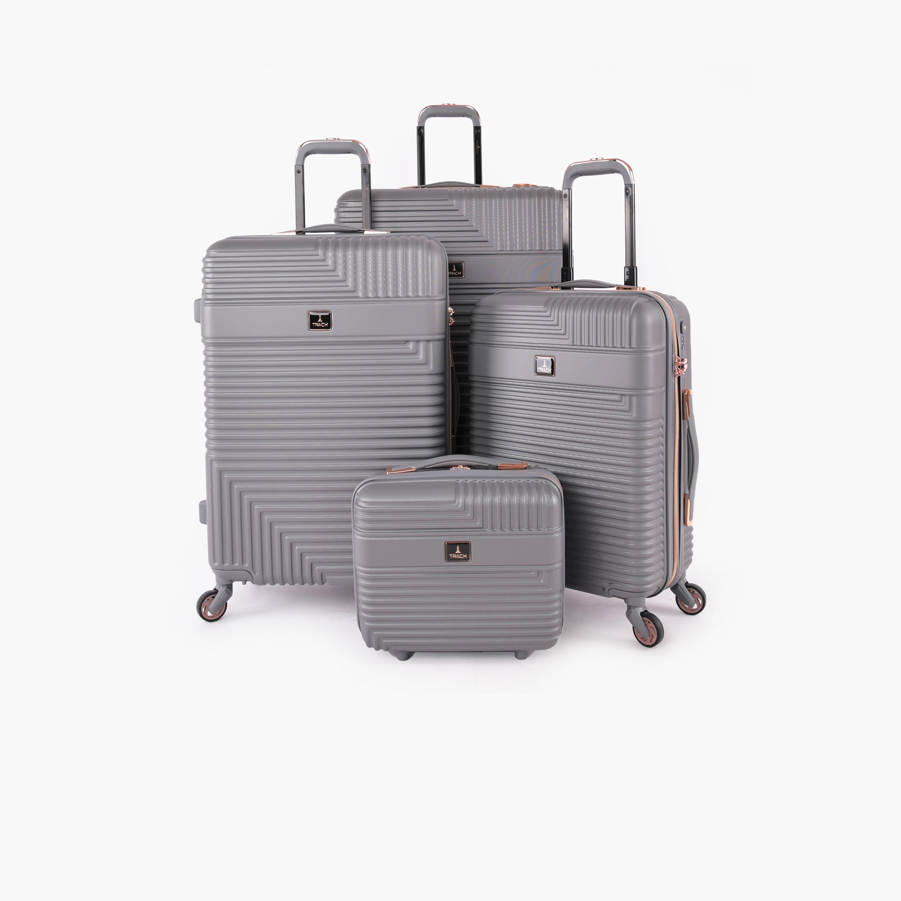 Track Set of 4 ABS Hardcase 4-Wheeler Spinner Trolley Bag with TSA Lock | HK222/4P-travel-luggagesandbags-luggage-image-1