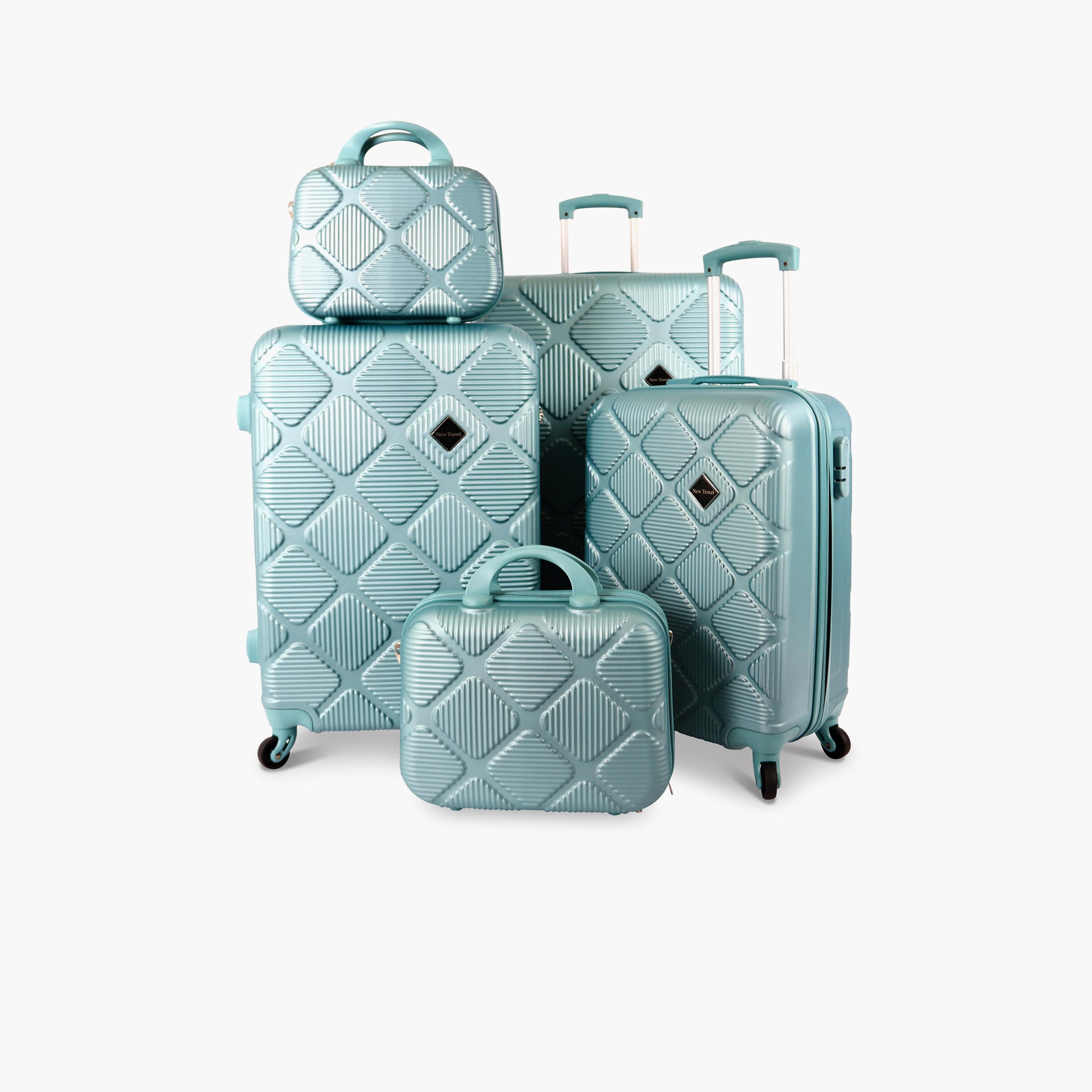 نيو ترافيل- طقم شنط سفر 5 شنط ABS بأربع عجلات دوارة مع قفل مجمع | K2219/5P-travel-luggagesandbags-luggage-image-1