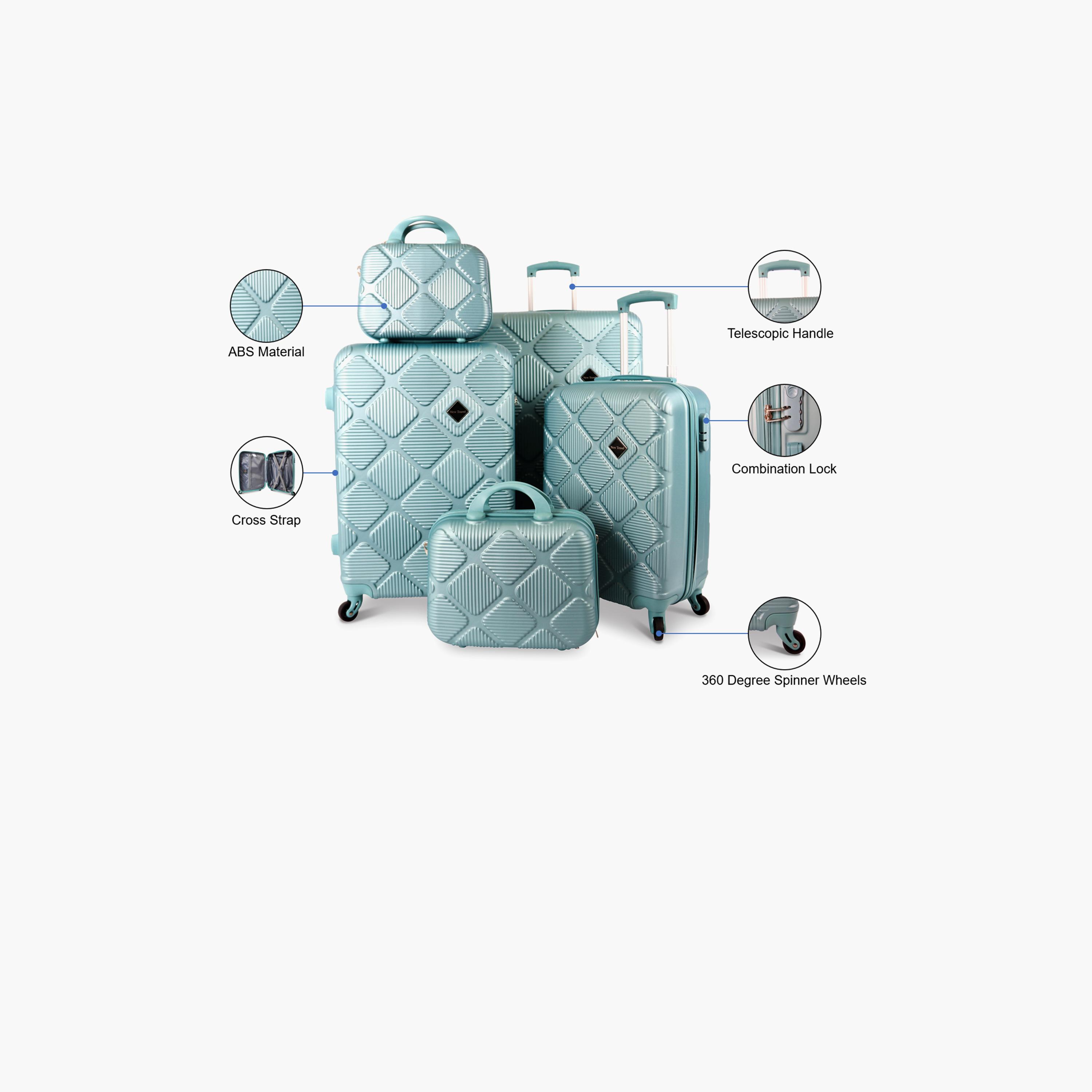 نيو ترافيل- طقم شنط سفر 5 شنط ABS بأربع عجلات دوارة مع قفل مجمع | K2219/5P-travel-luggagesandbags-luggage-image-5