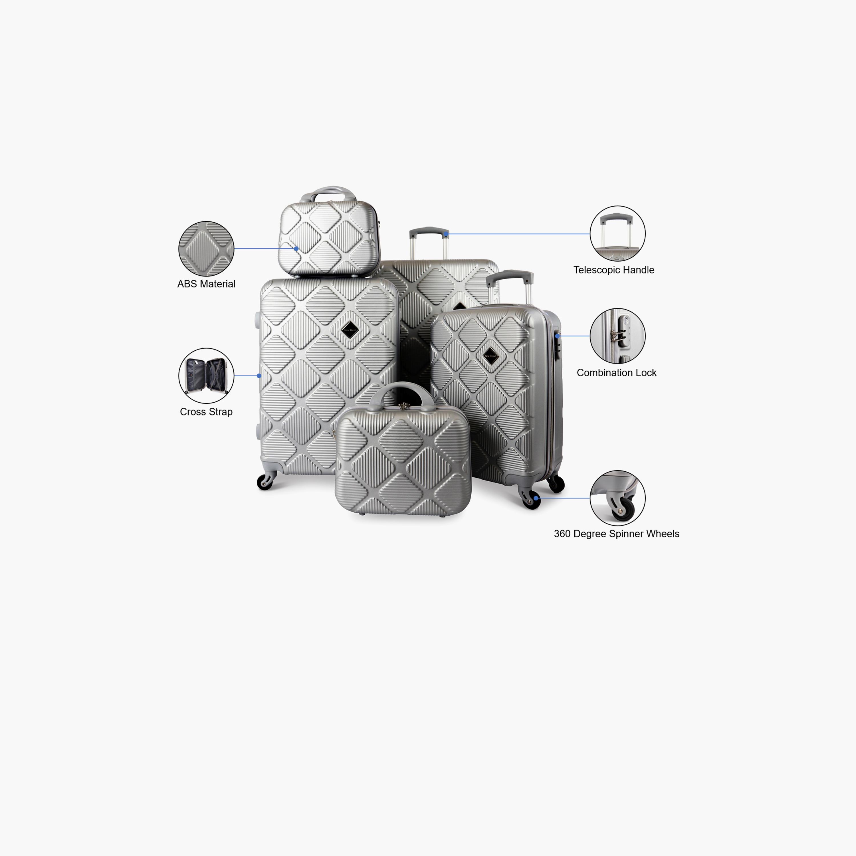 نيو ترافيل- طقم شنط سفر 5 شنط ABS بأربع عجلات دوارة مع قفل مجمع | K2219/5P-travel-luggagesandbags-luggage-image-5