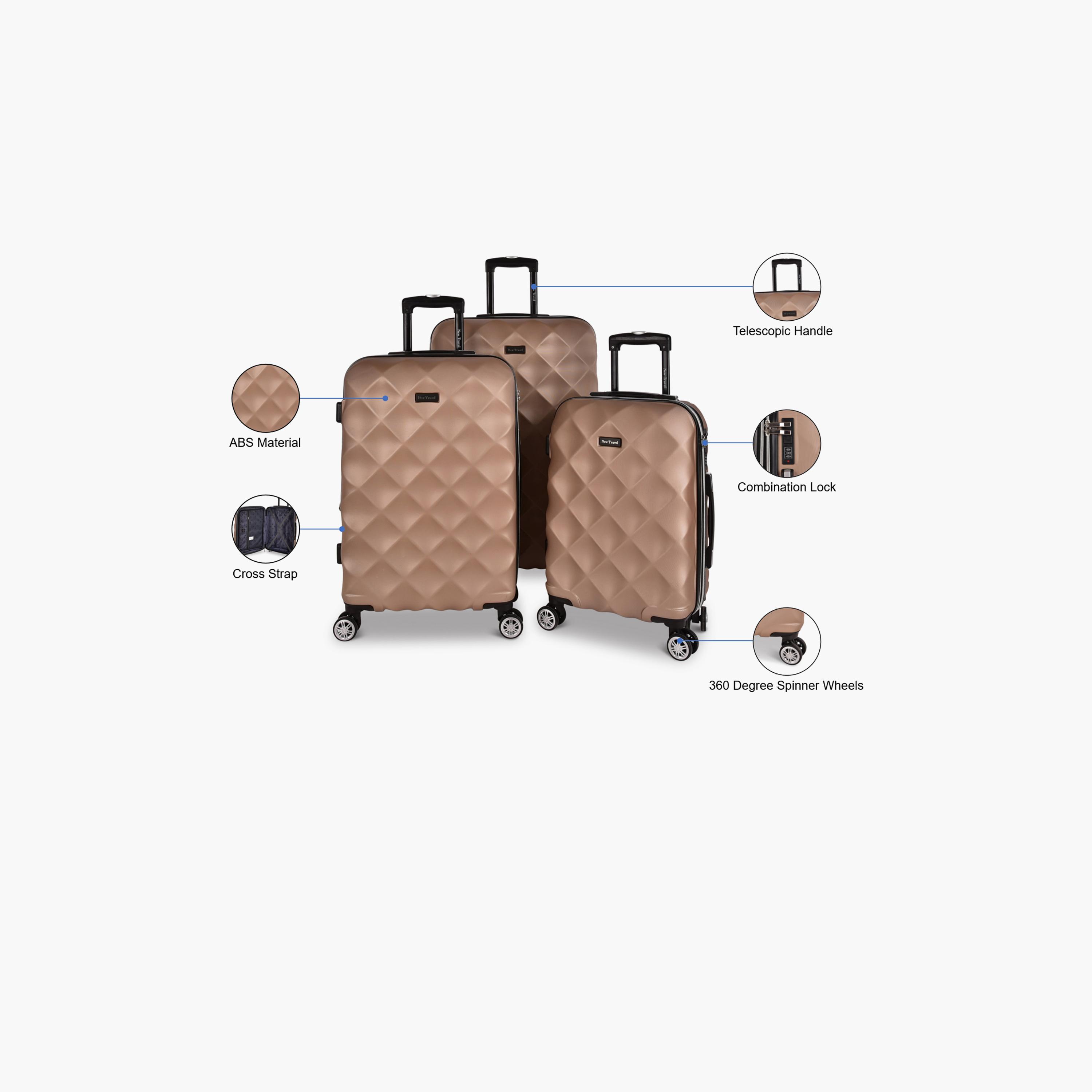 نيو ترافيل- طقم شنط سفر 3 شنط ABS بأربع عجلات دوارة مع قفل مركب | LA430-10/3P-travel-luggagesandbags-luggage-image-4