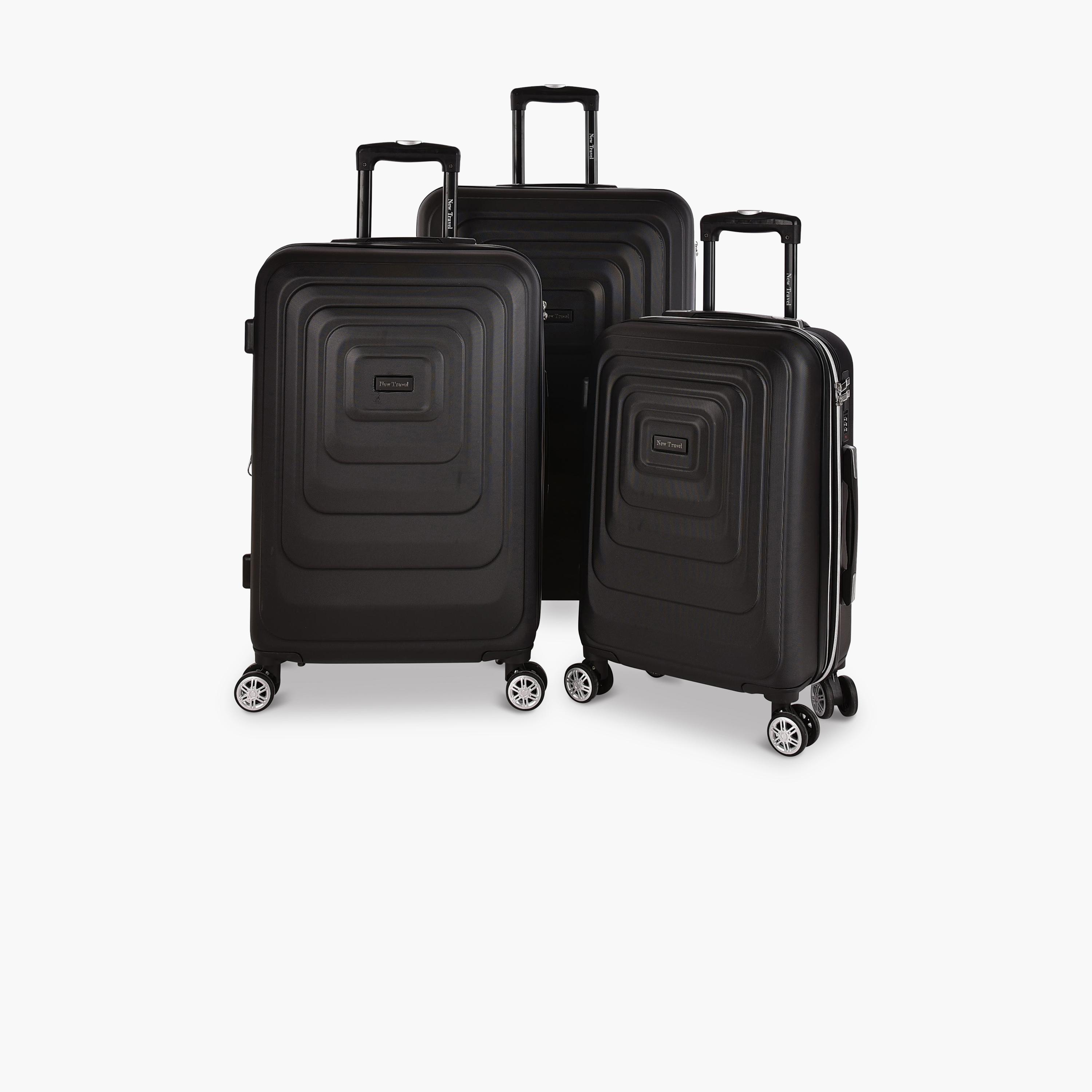 New Travel Set of 3 ABS Hardcase 4-Wheeler Spinner Trolley Bag with Combination Lock | LA430-20/3P-travel-luggagesandbags-luggage-image-1