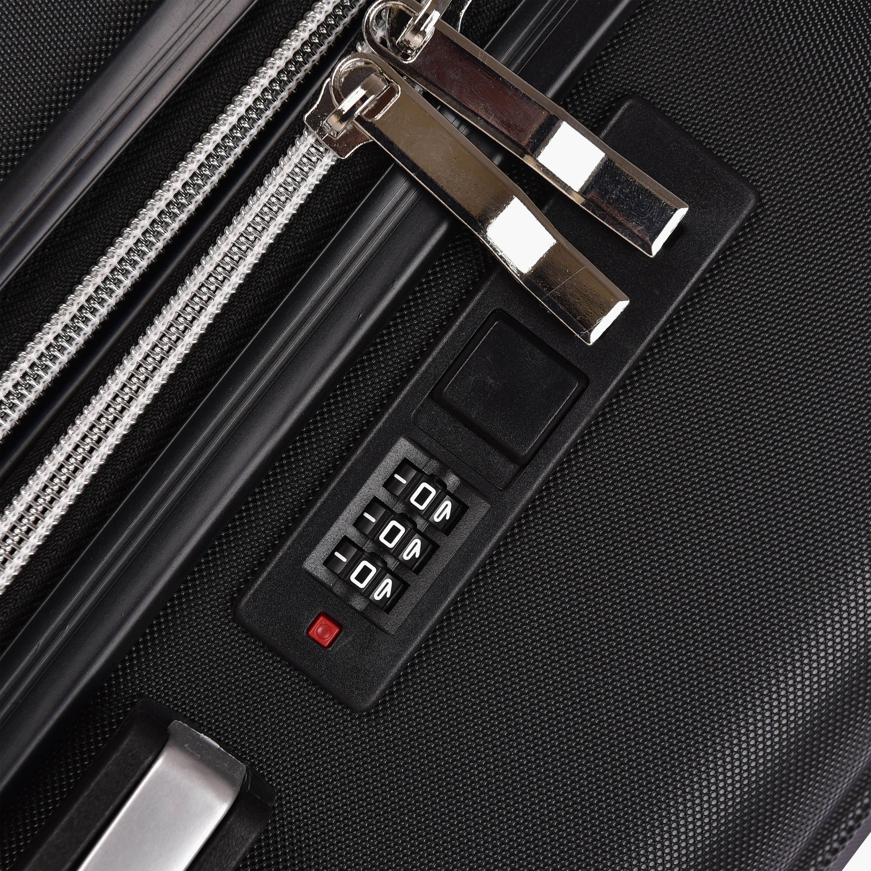 New Travel Set of 3 ABS Hardcase 4-Wheeler Spinner Trolley Bag with Combination Lock | LA430-20/3P-travel-luggagesandbags-luggage-image-11