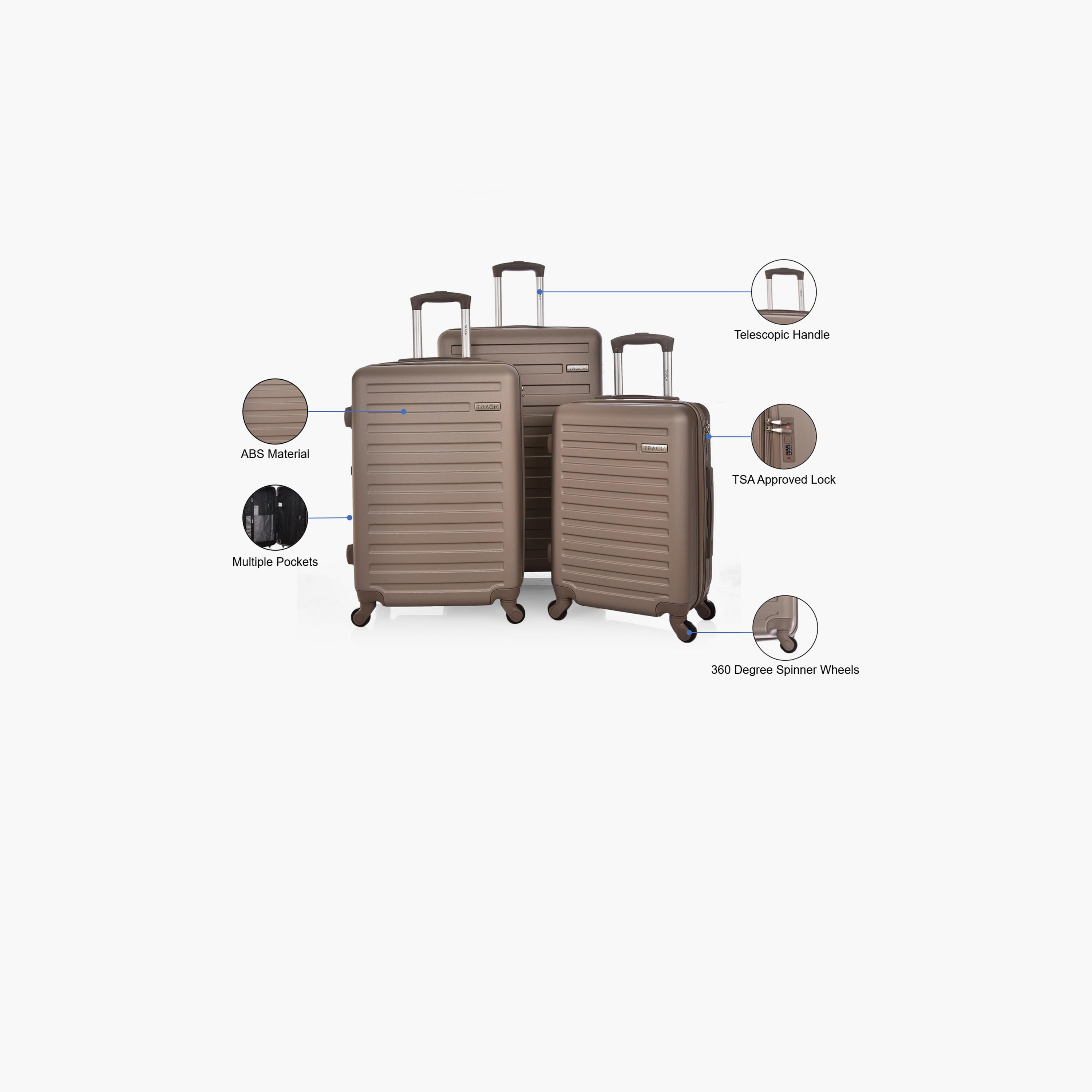Track Set of 3 ABS Hardcase 4-Wheeler Spinner Trolley Bag with TSA Lock | MHL008/3P-travel-luggagesandbags-luggage-image-5