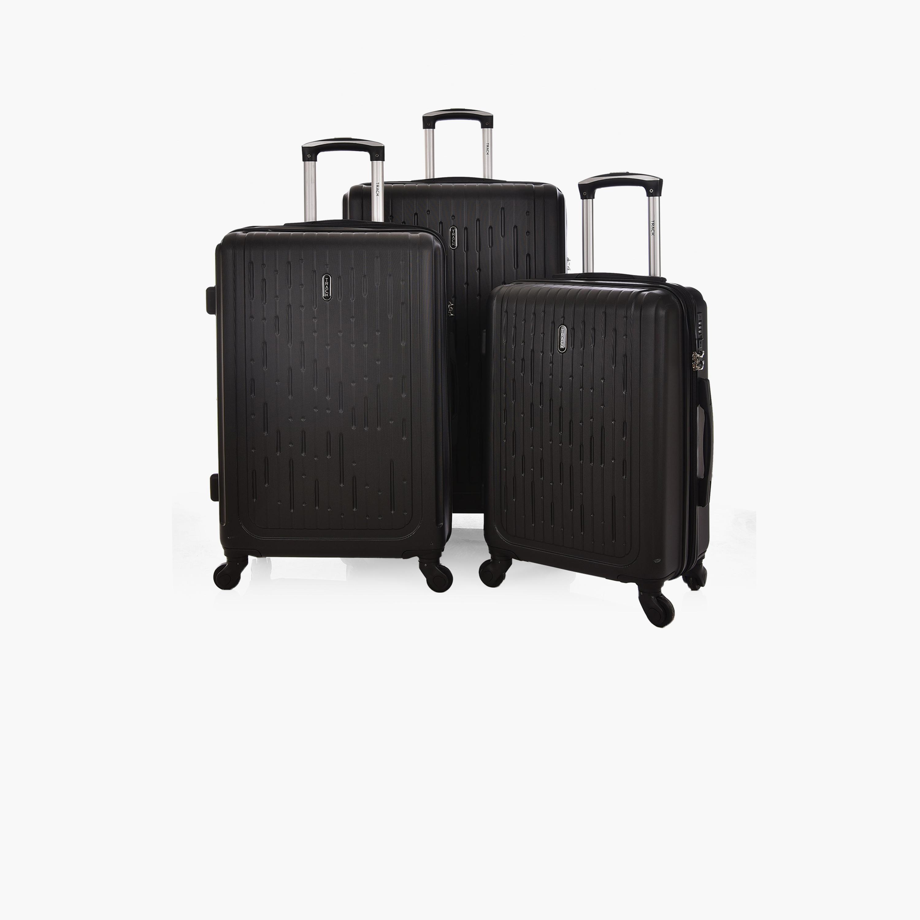 Track Set of 3 ABS Hardcase 4-Wheeler Spinner Trolley Bag with TSA Lock | MHL010/3P-travel-luggagesandbags-luggage-image-1