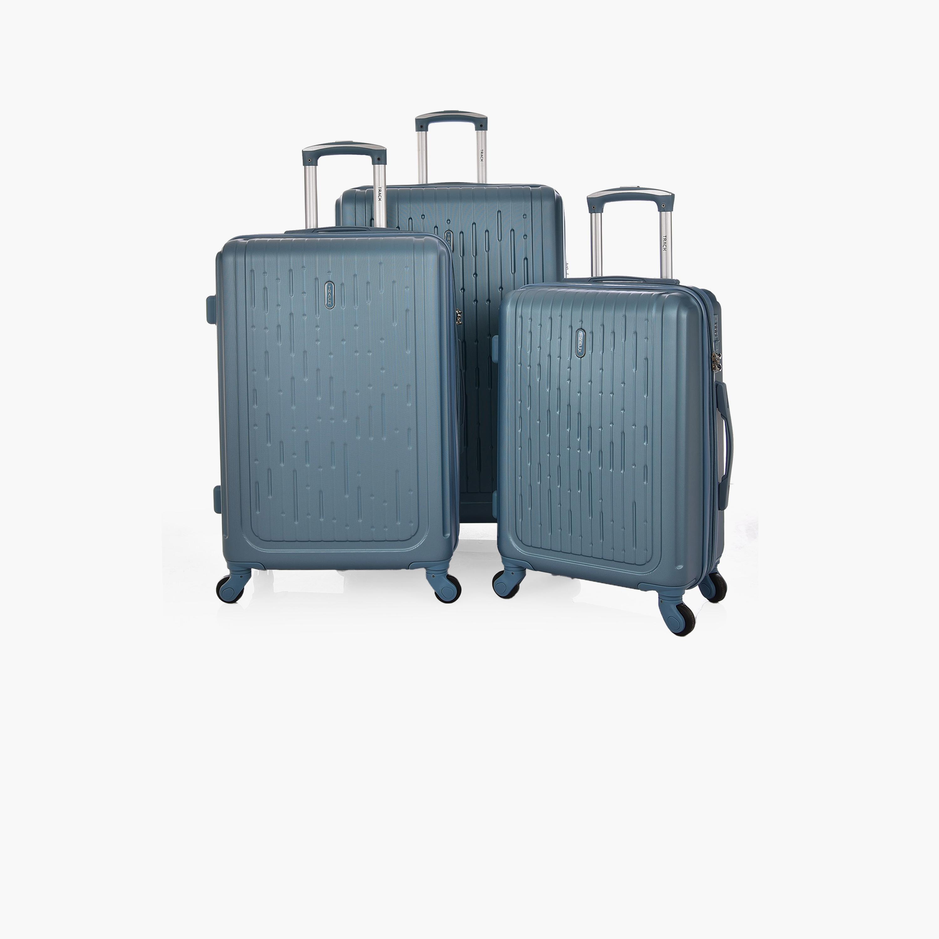 Track Set of 3 ABS Hardcase 4-Wheeler Spinner Trolley Bag with TSA Lock | MHL010/3P-travel-luggagesandbags-luggage-image-1