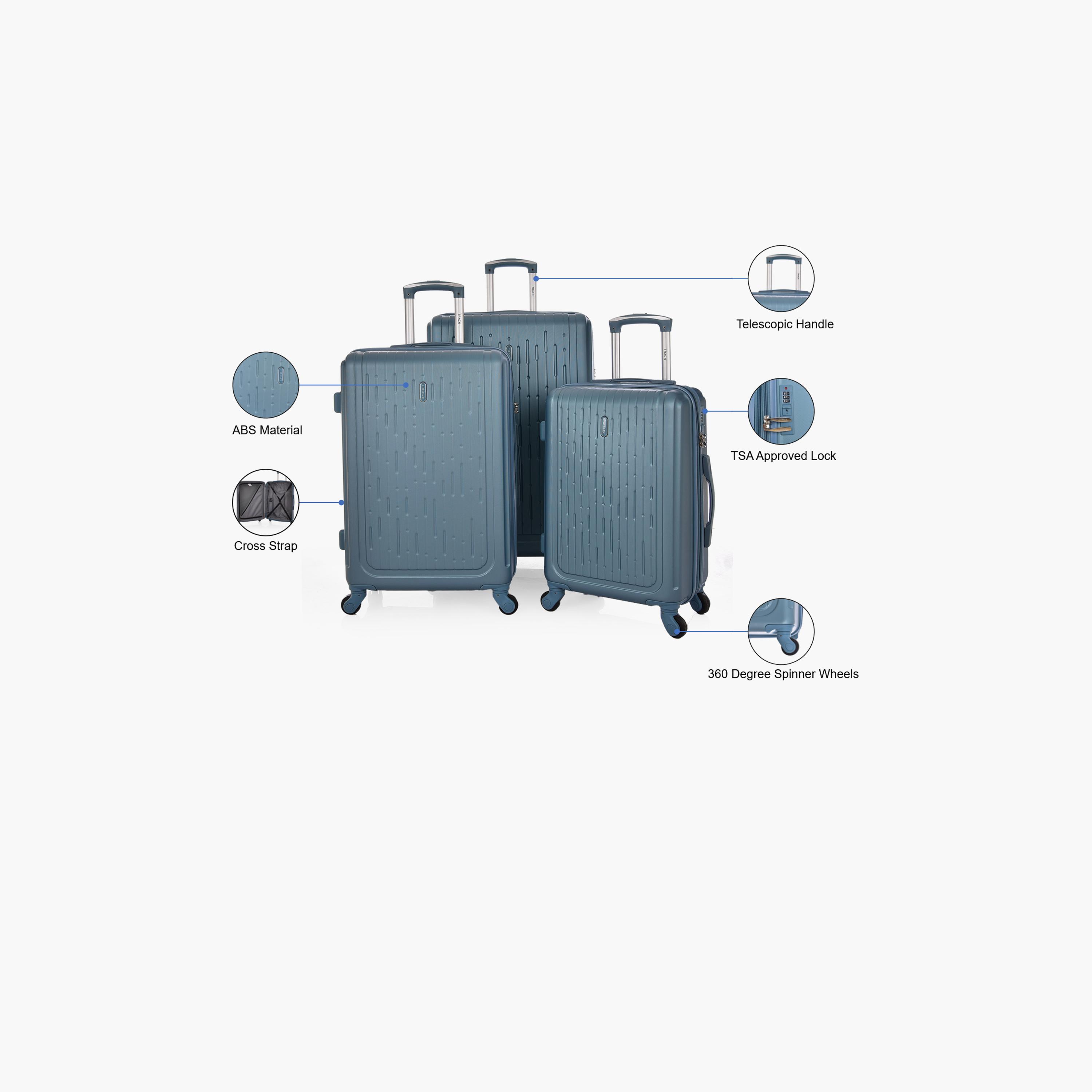 Track Set of 3 ABS Hardcase 4-Wheeler Spinner Trolley Bag with TSA Lock | MHL010/3P-travel-luggagesandbags-luggage-image-5
