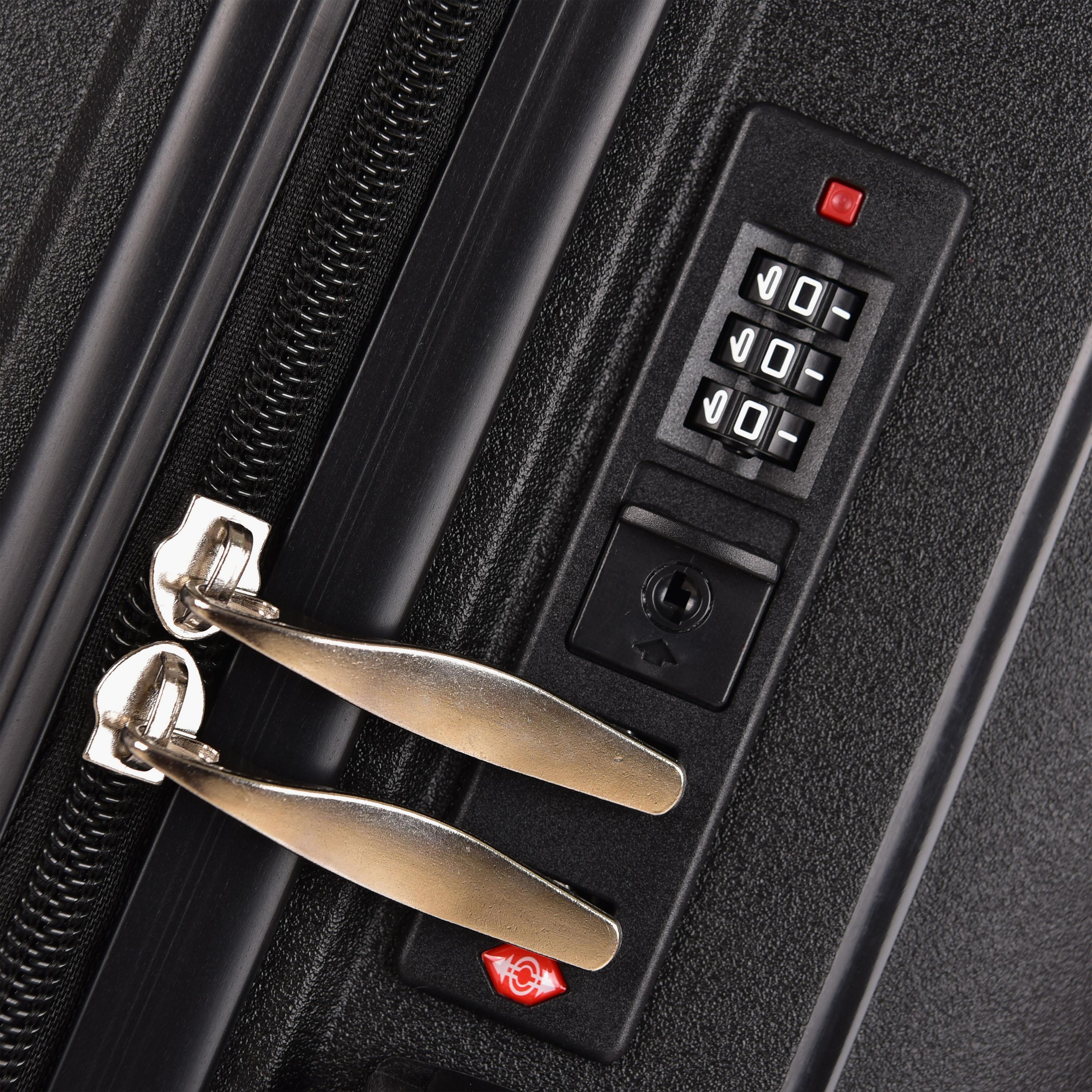 New Travel Set of 3 Polypropylene Hardcase 4-Wheeler Spinner Trolley Bag with Combination Lock | PP03/3P-travel-luggagesandbags-luggage-image-11