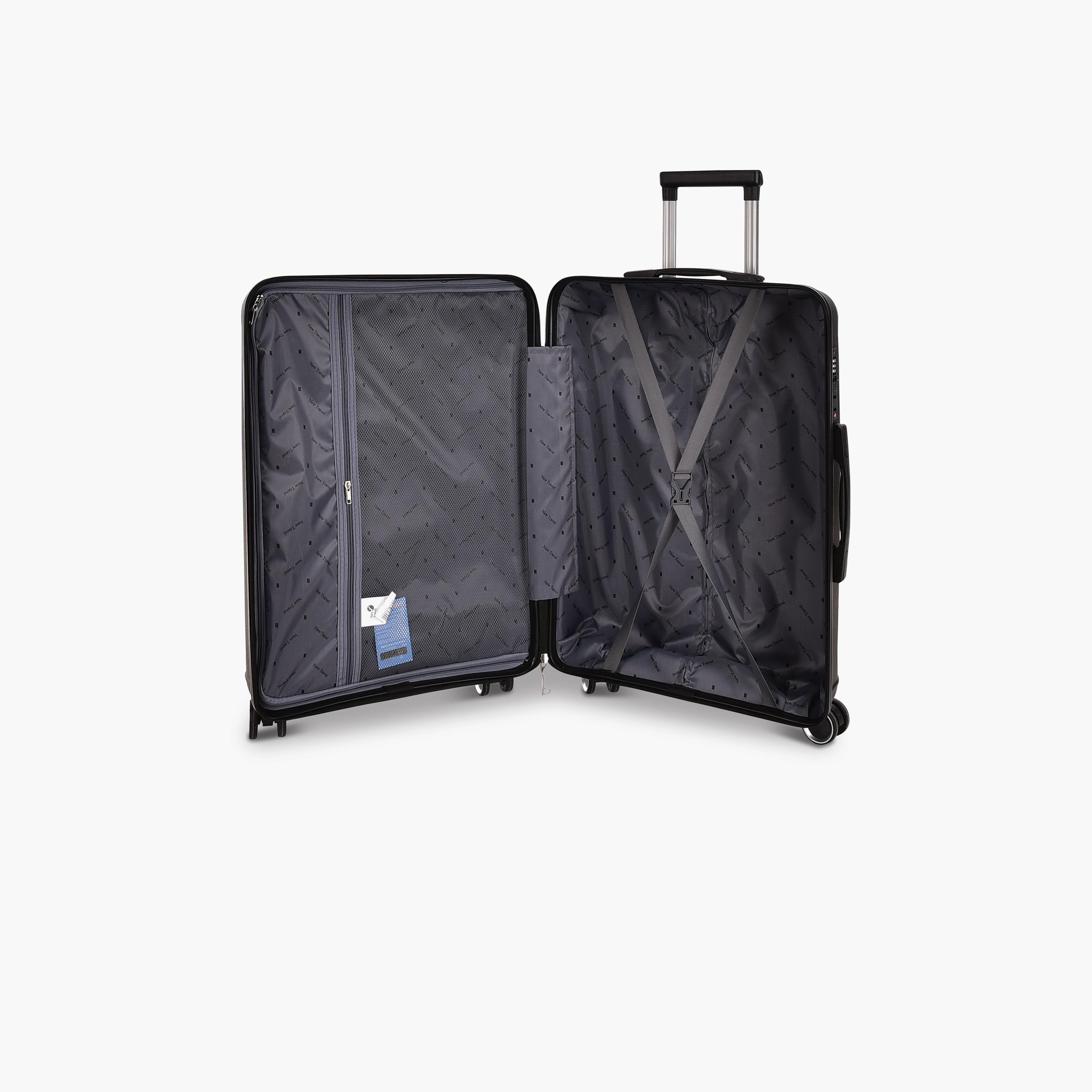 New Travel Set of 3 Polypropylene Hardcase 4-Wheeler Spinner Trolley Bag with Combination Lock | PP03/3P-travel-luggagesandbags-luggage-image-9